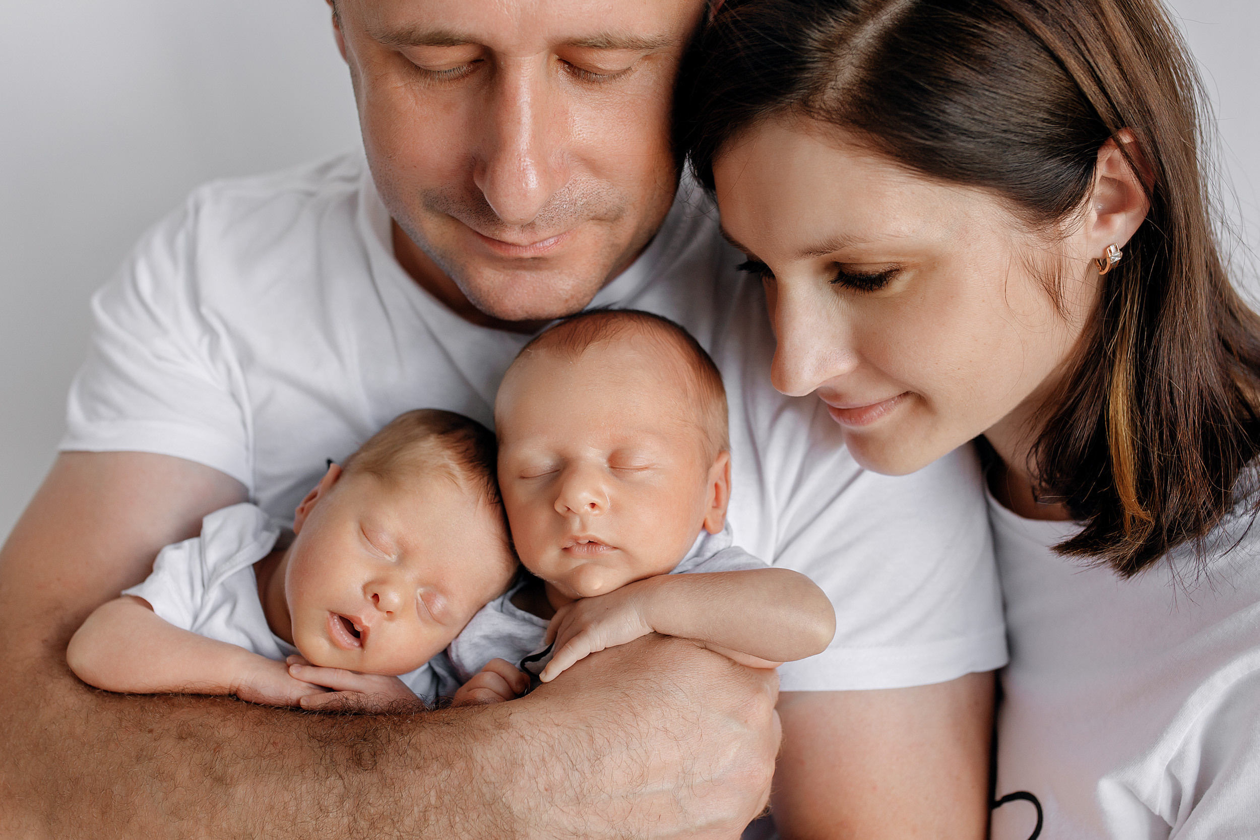 ВАНЯ и ЕВА двойняшки Classic. Фотограф новорожденных Оксана Полевская