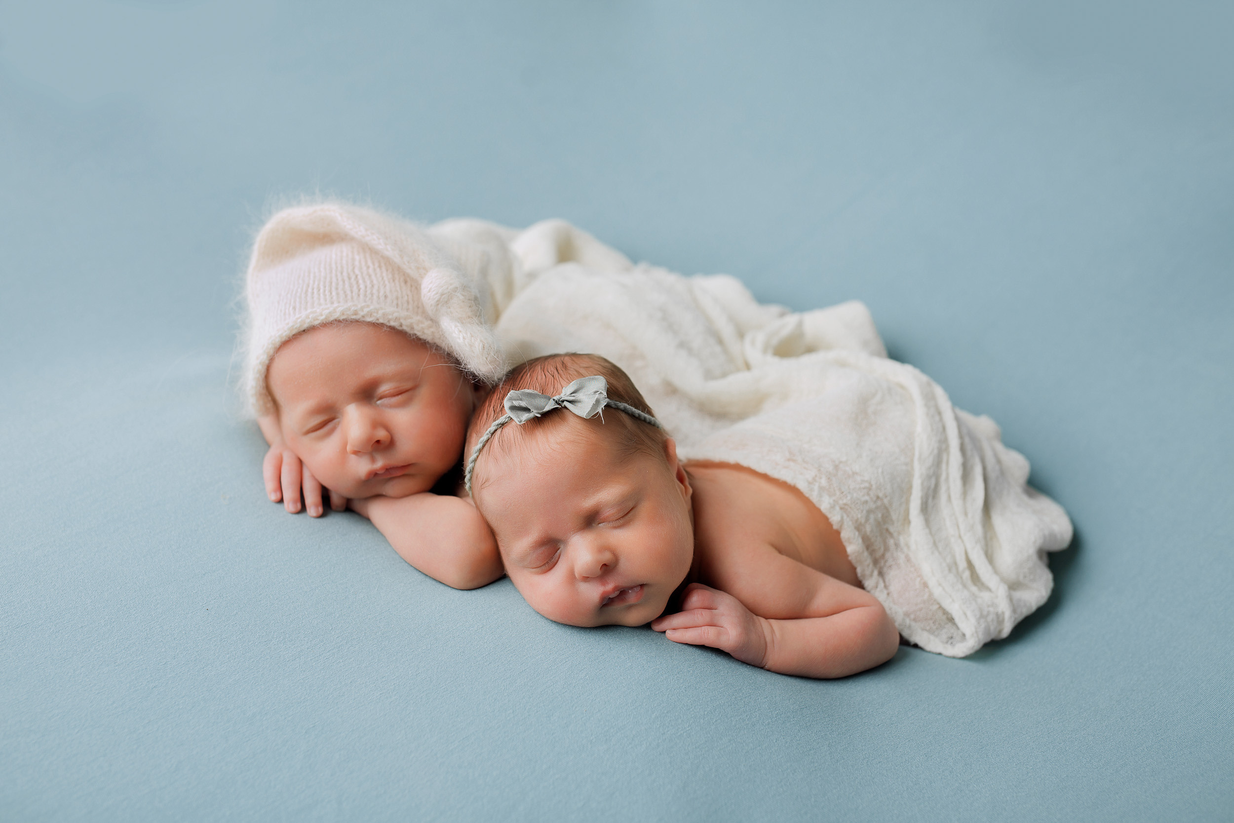 ВАНЯ и ЕВА двойняшки Classic. Фотограф новорожденных Оксана Полевская