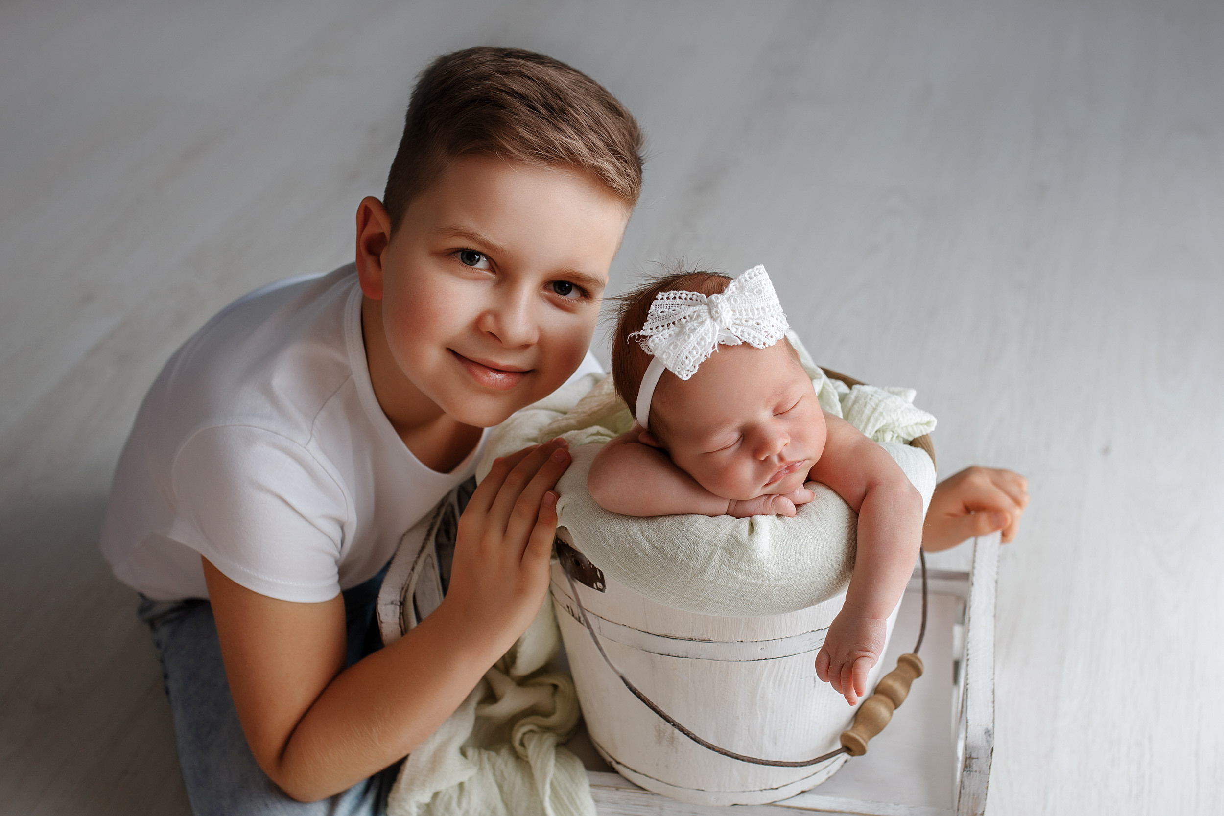 Фотосессия новорожденной Варвары. Фотограф новорожденных Оксана Полевская