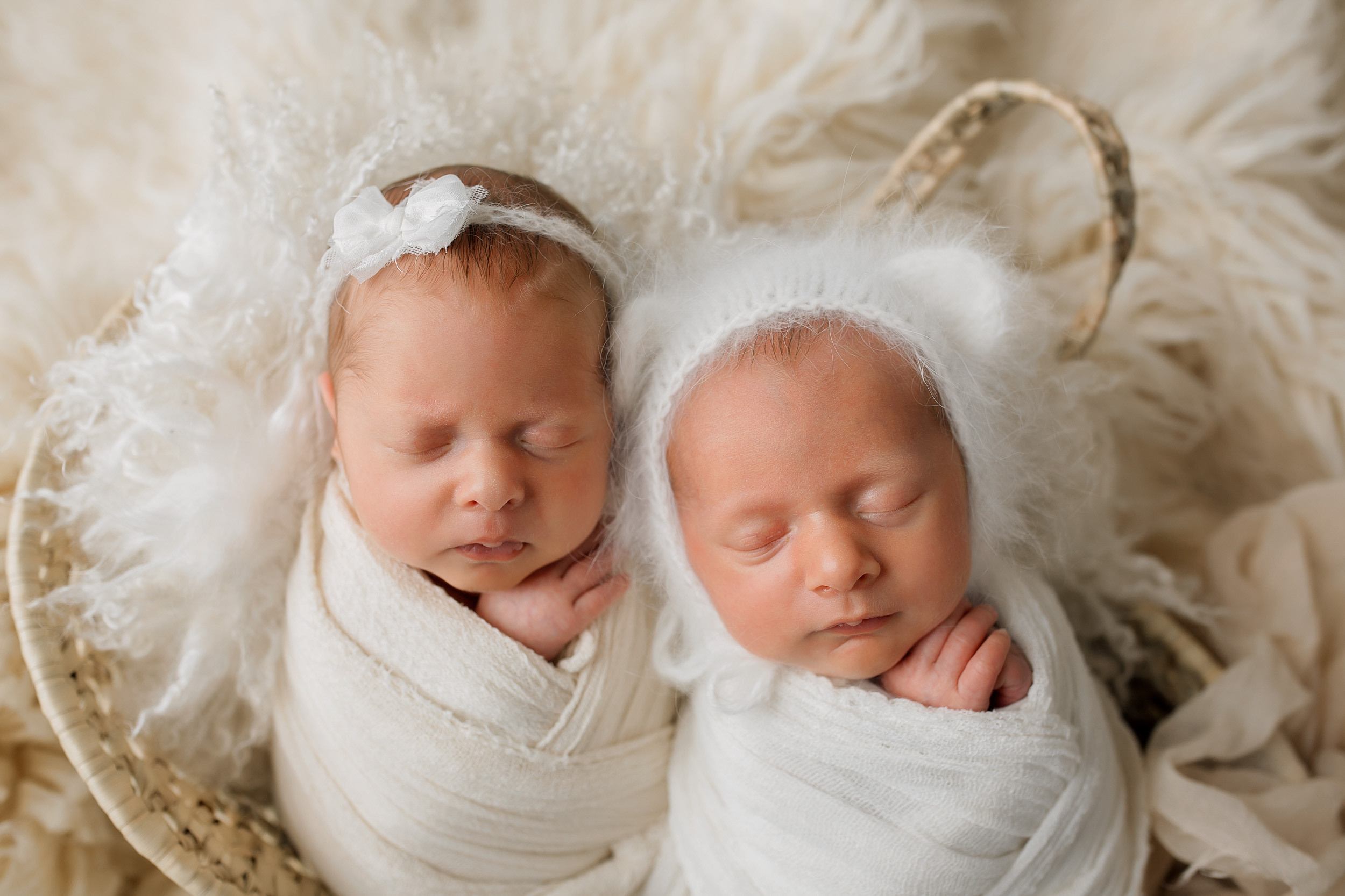 ВАНЯ и ЕВА двойняшки Classic. Фотограф новорожденных Оксана Полевская