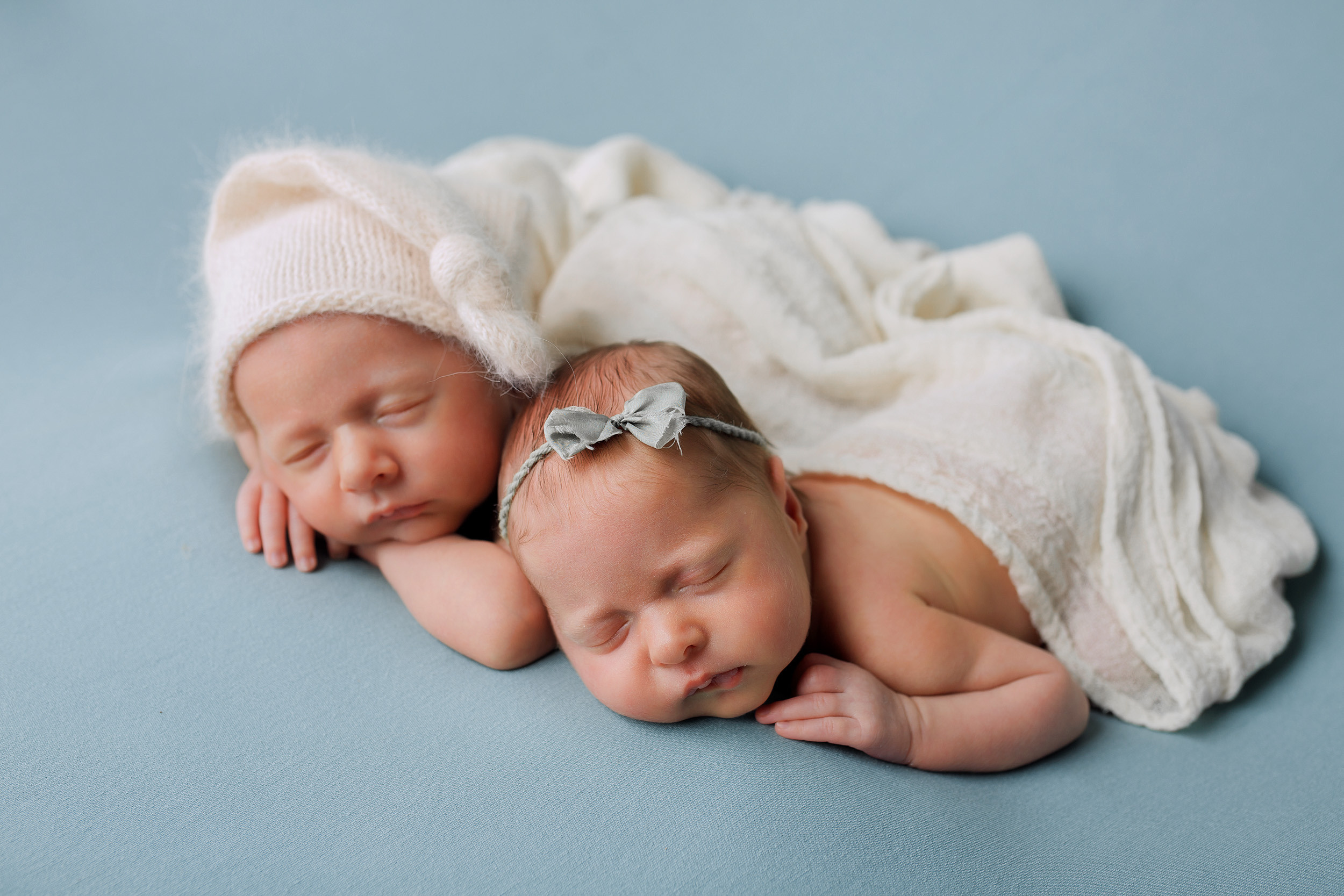 ВАНЯ и ЕВА двойняшки Classic. Фотограф новорожденных Оксана Полевская