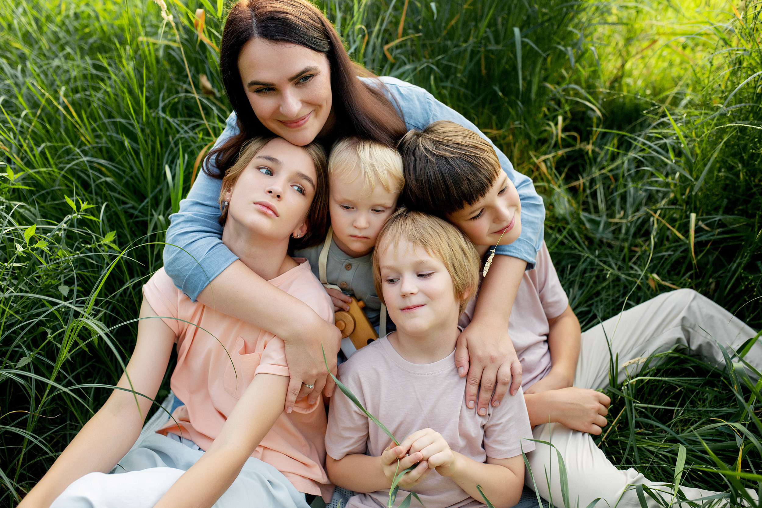 Нелли и дети. Фотограф новорожденных Оксана Полевская