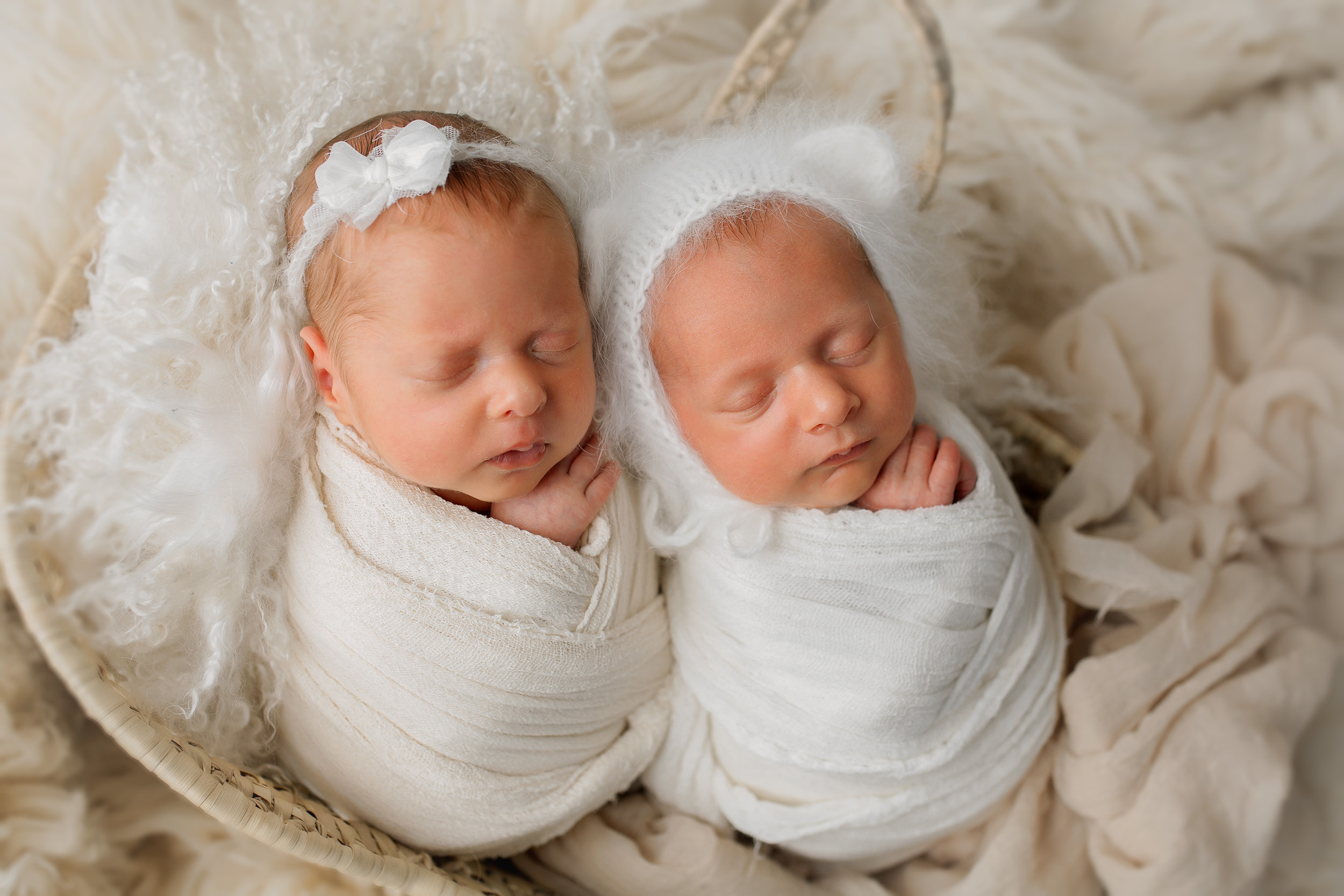 ВАНЯ и ЕВА двойняшки Classic. Фотограф новорожденных Оксана Полевская