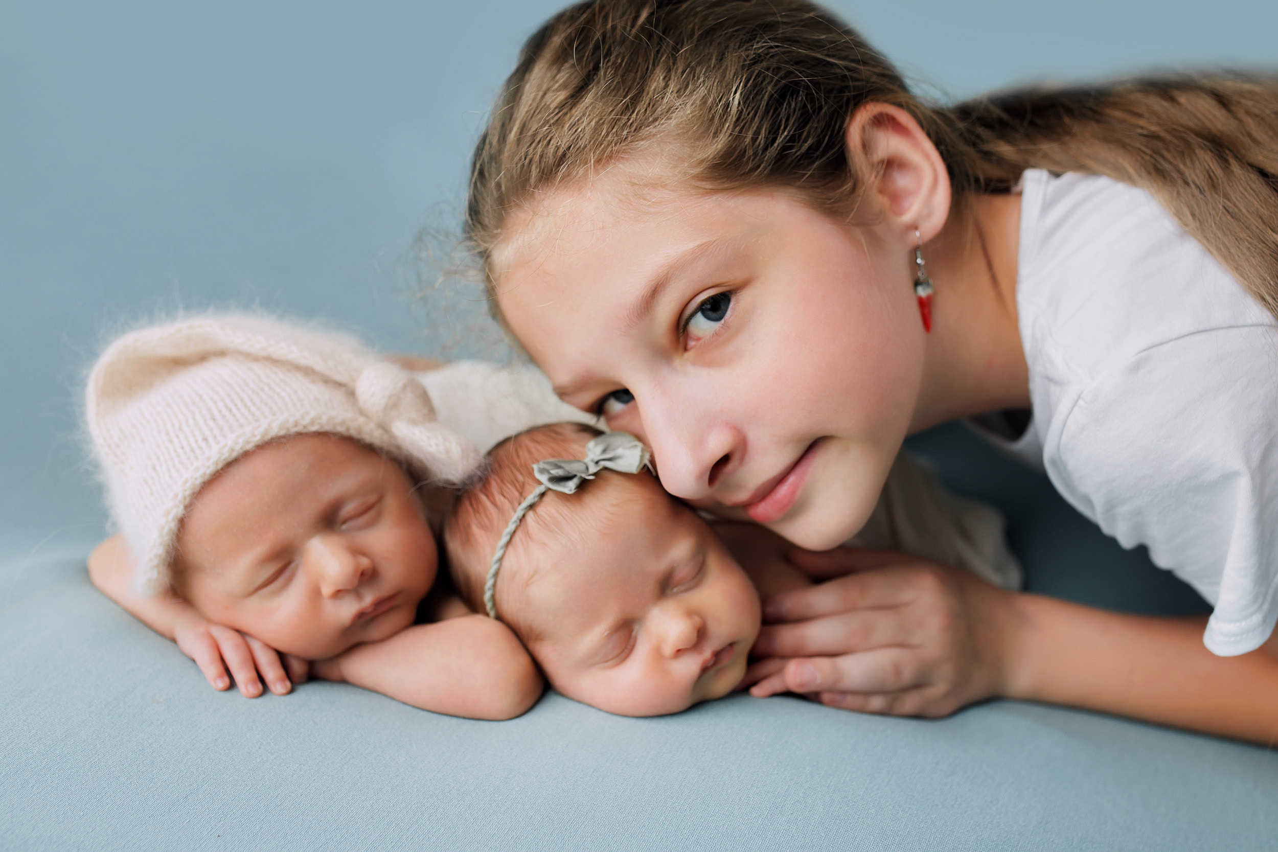 ВАНЯ и ЕВА двойняшки Classic. Фотограф новорожденных Оксана Полевская