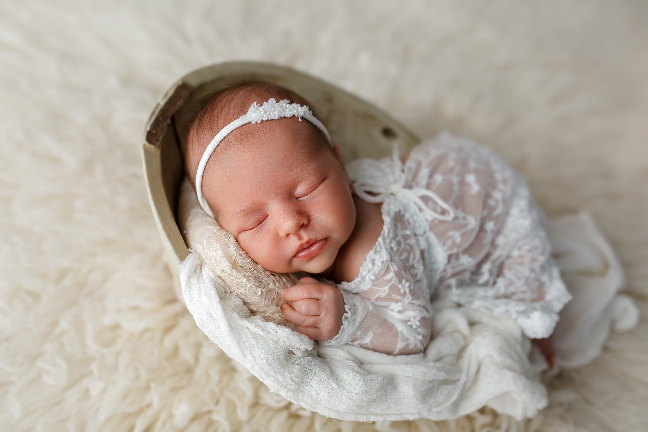 Фотосессия новорожденной Варвары. Фотограф новорожденных Оксана Полевская