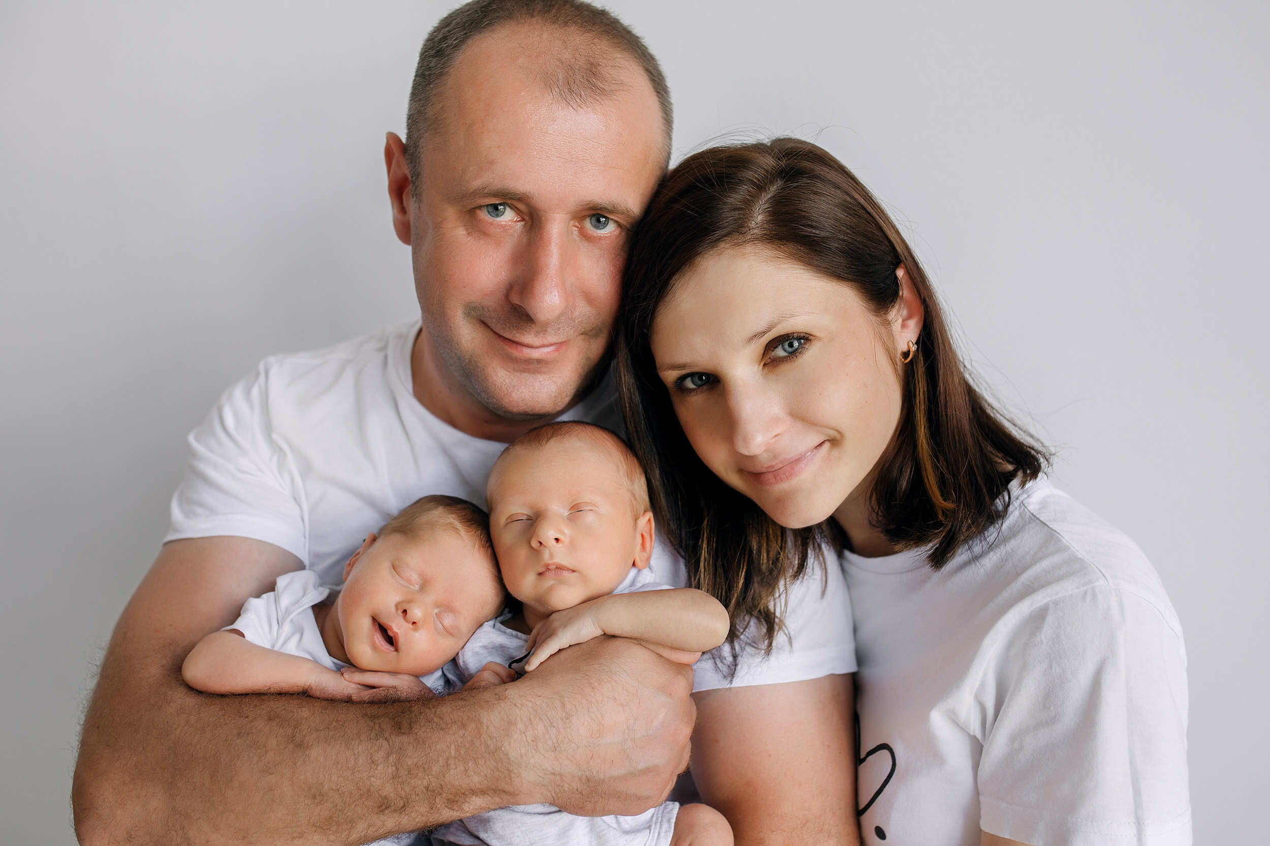 ВАНЯ и ЕВА двойняшки Classic. Фотограф новорожденных Оксана Полевская