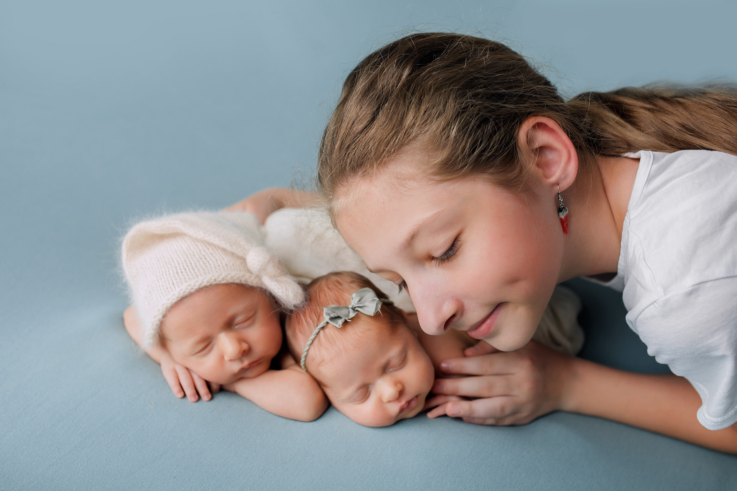 ВАНЯ и ЕВА двойняшки Classic. Фотограф новорожденных Оксана Полевская