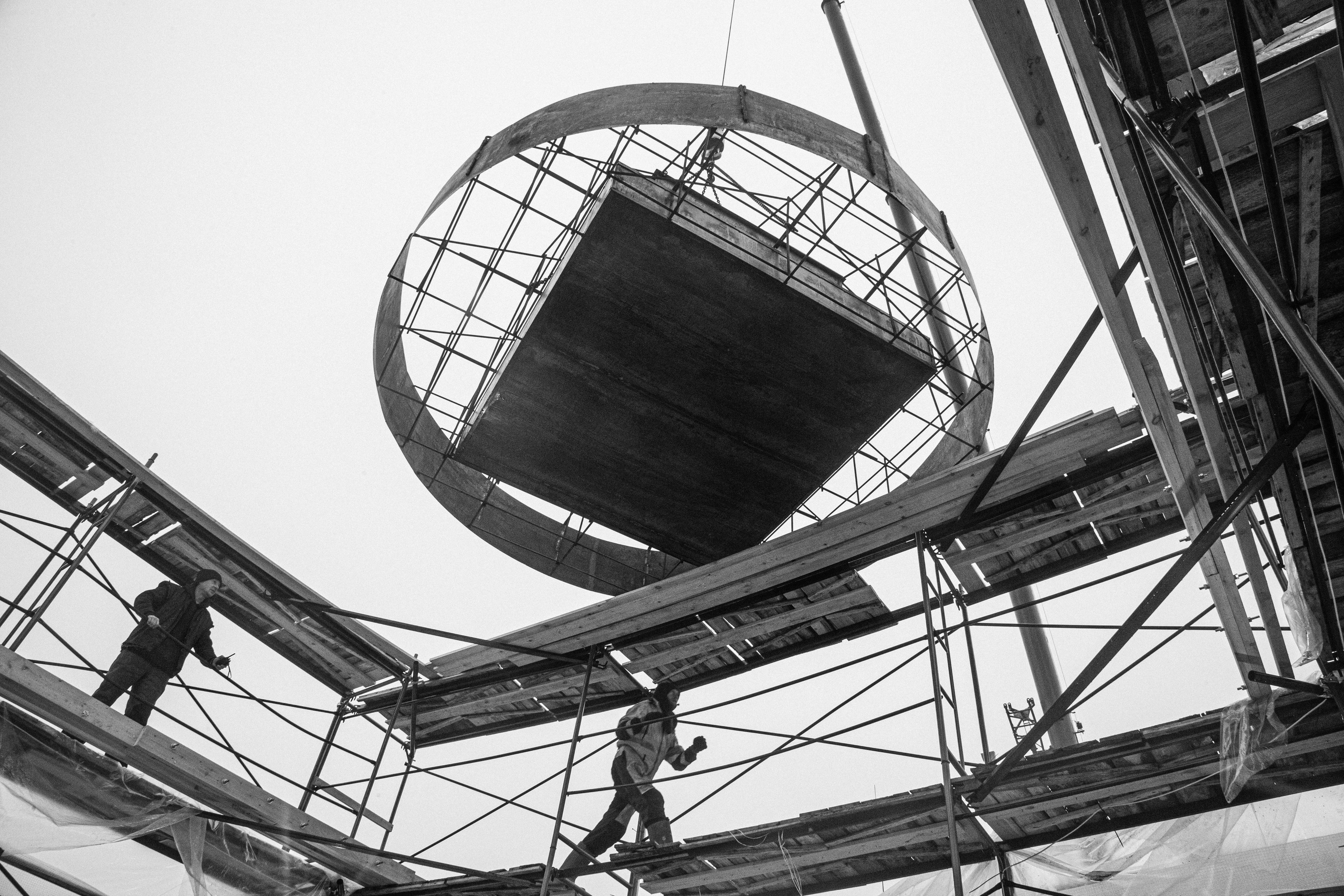 Строительство Ступы в Яхроме. Фотография, как она есть