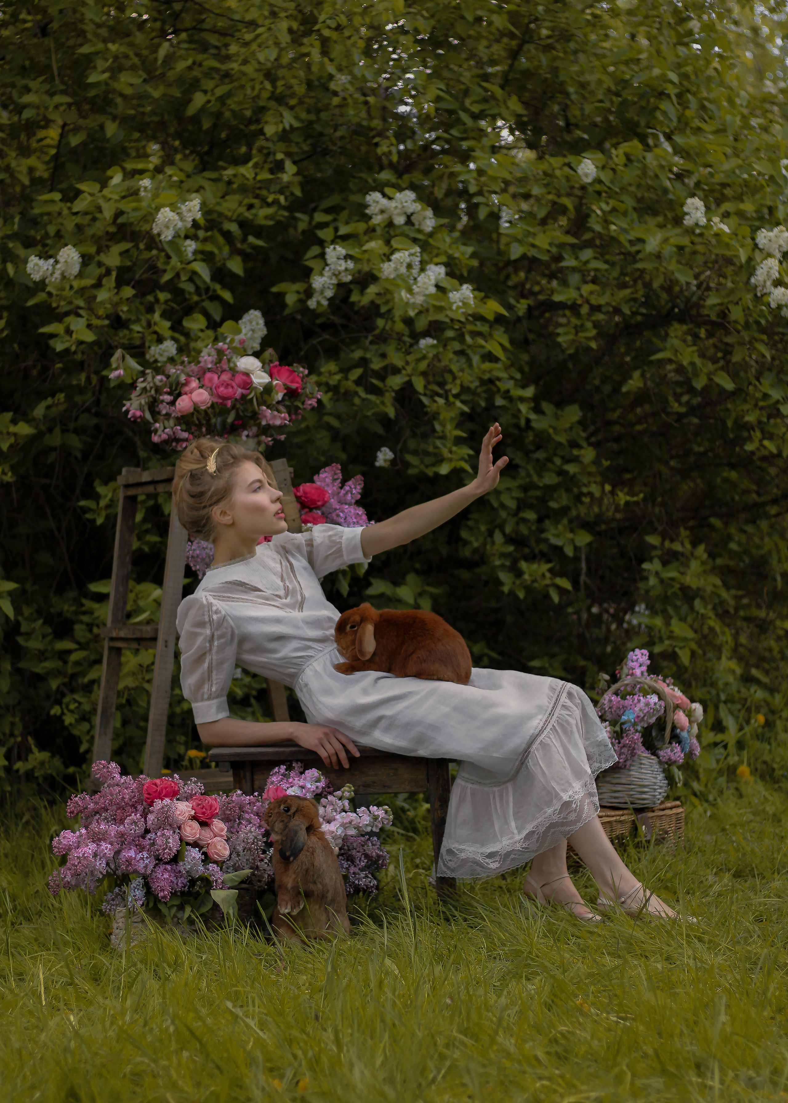 Сиреневый сад. Женский и семейный фотограф в Москве Наташа Чаша