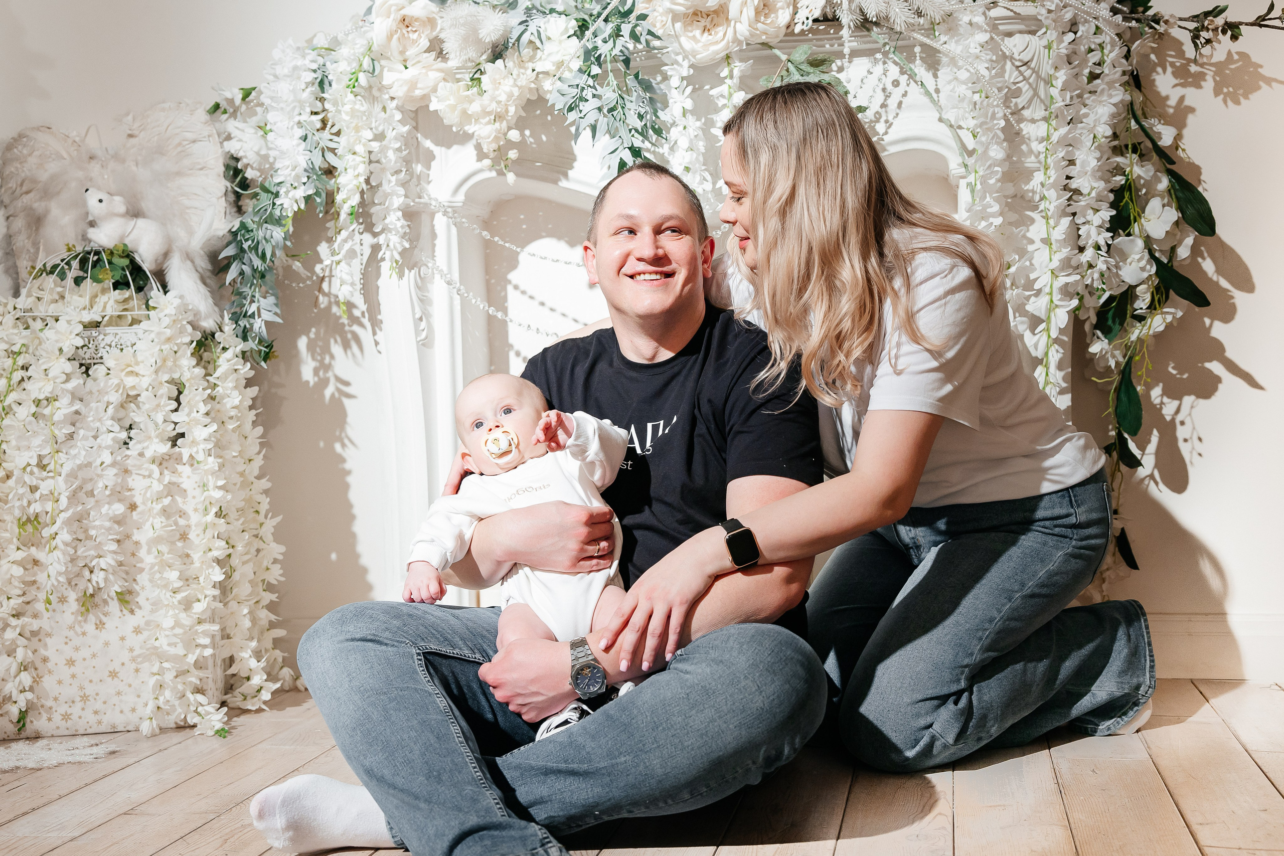 Семейная фотосессия: Первый Новый год. Свадебный и семейный фотограф в Москве Красинская Мария