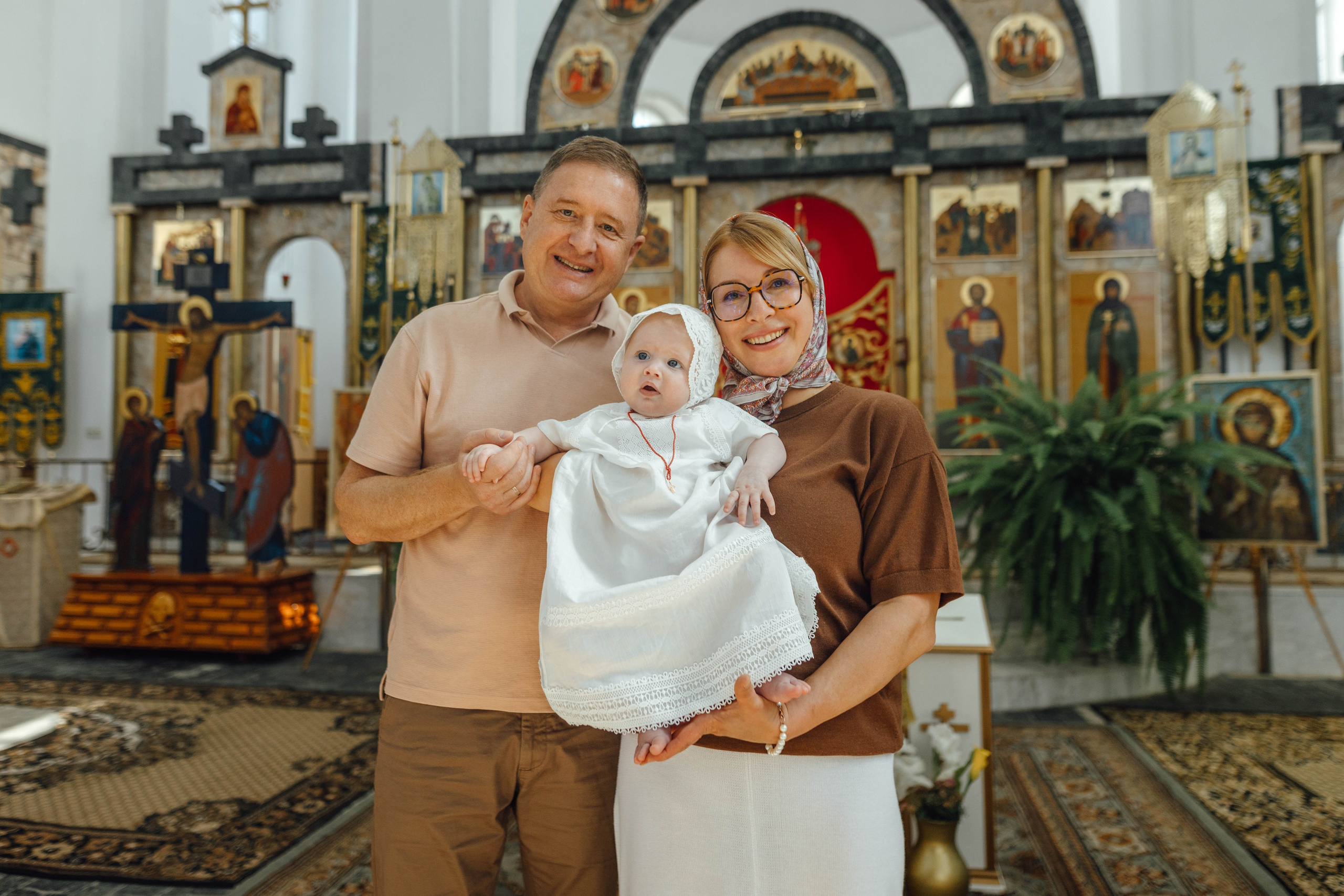 Крещение Мишель, гп. Ивенец, храм Ефросинии Полоцкой, август 2025