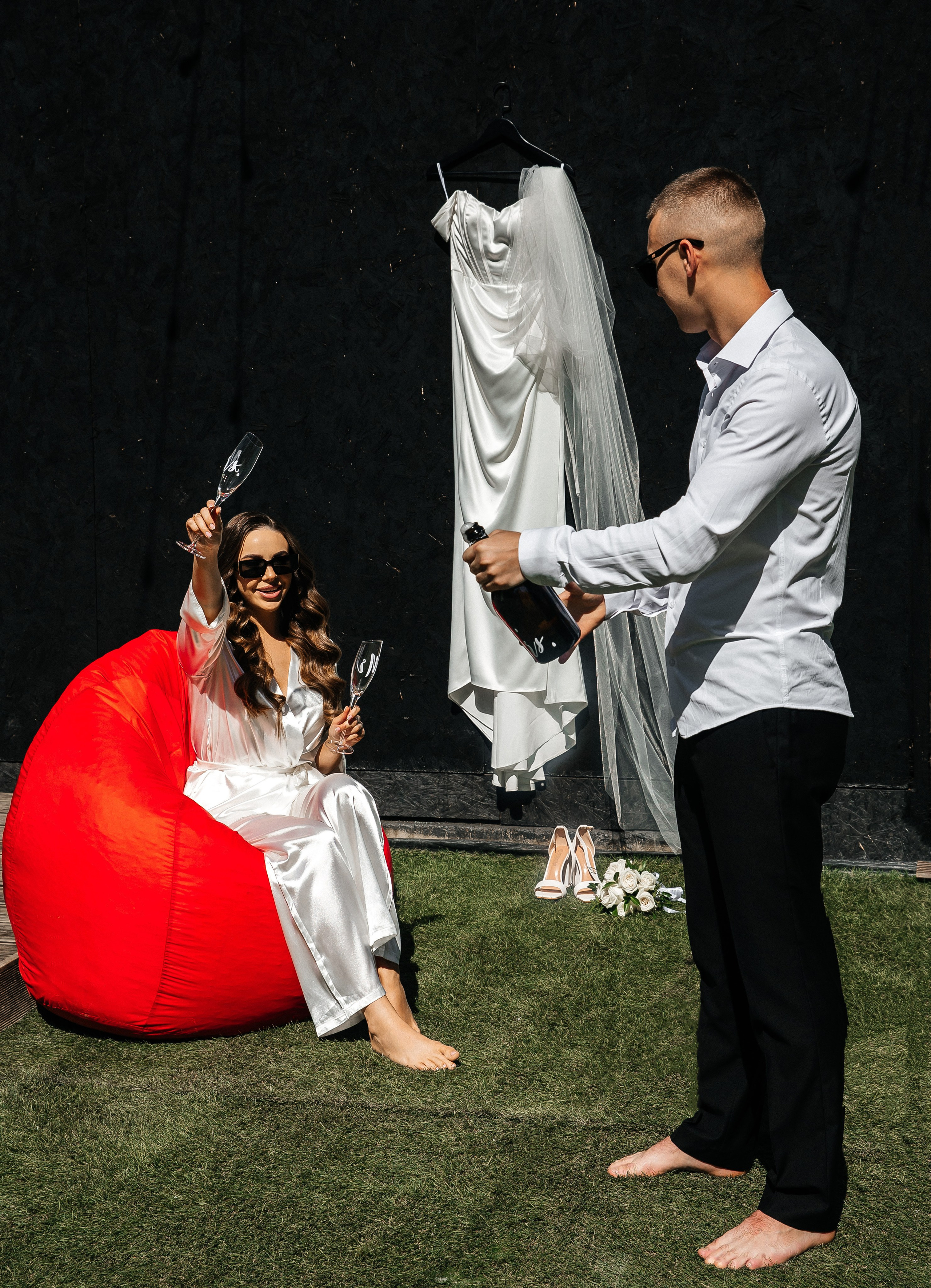 Свадьба на открытом воздухе. Свадебный и семейный фотограф в Москве Олеся Подколзина