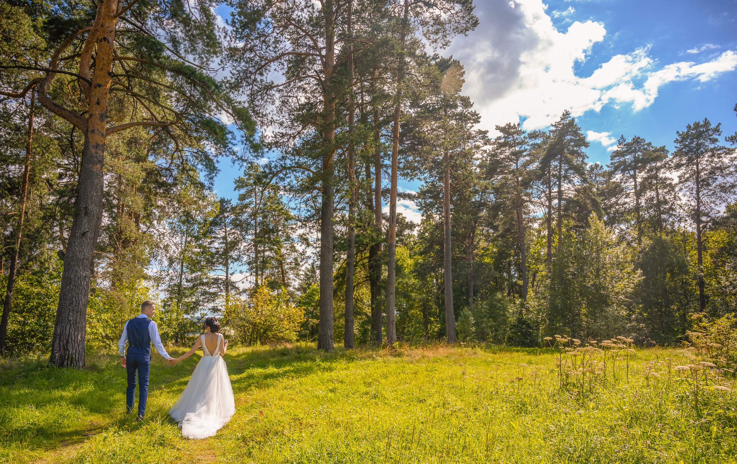 Прогулка в поле, свадьба в поле, прогулка лошади. Семейный и контент фотограф в Москве Alira