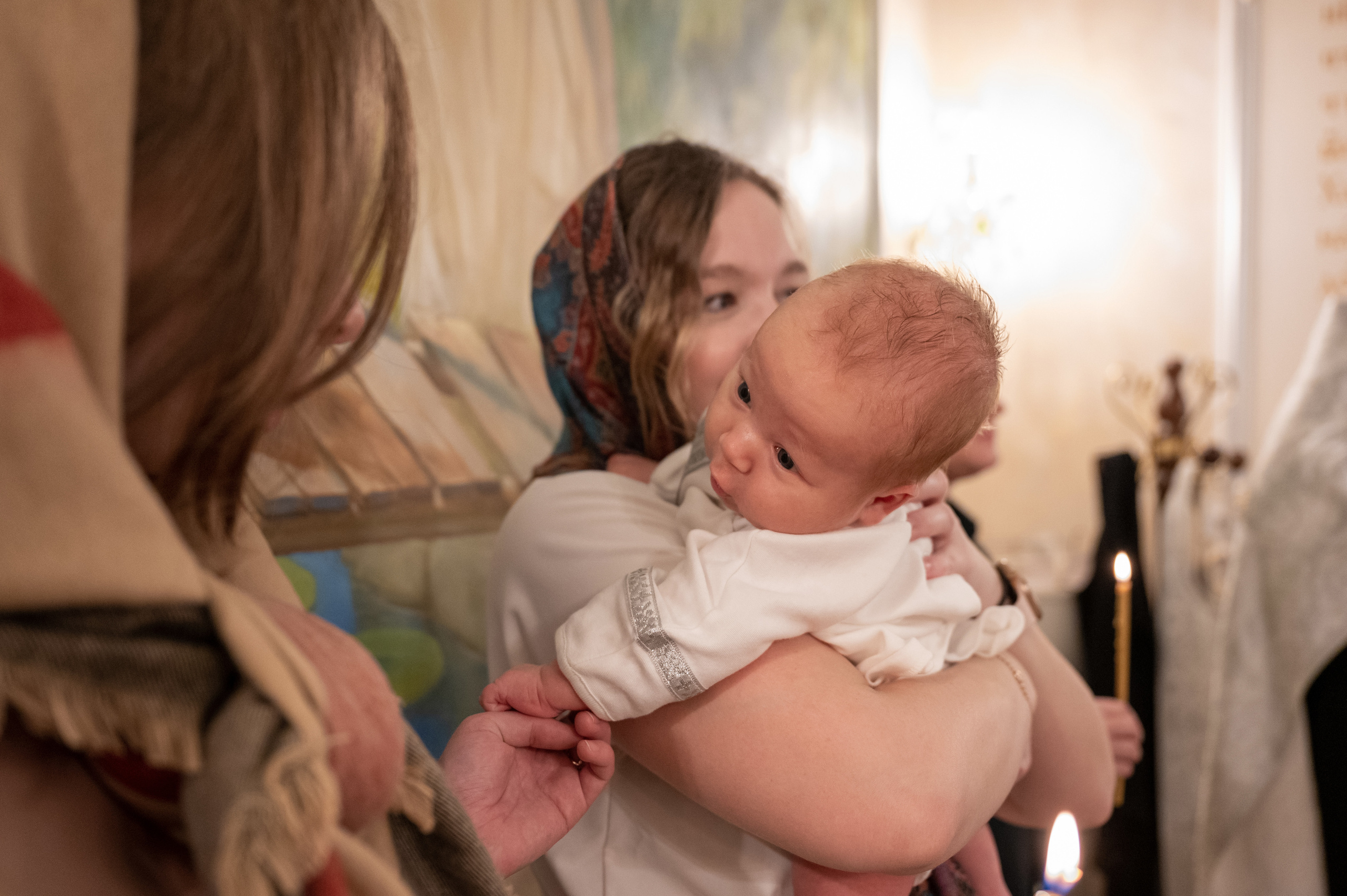 Крещение Андрея. Семейный и контент фотограф в Москве Alira