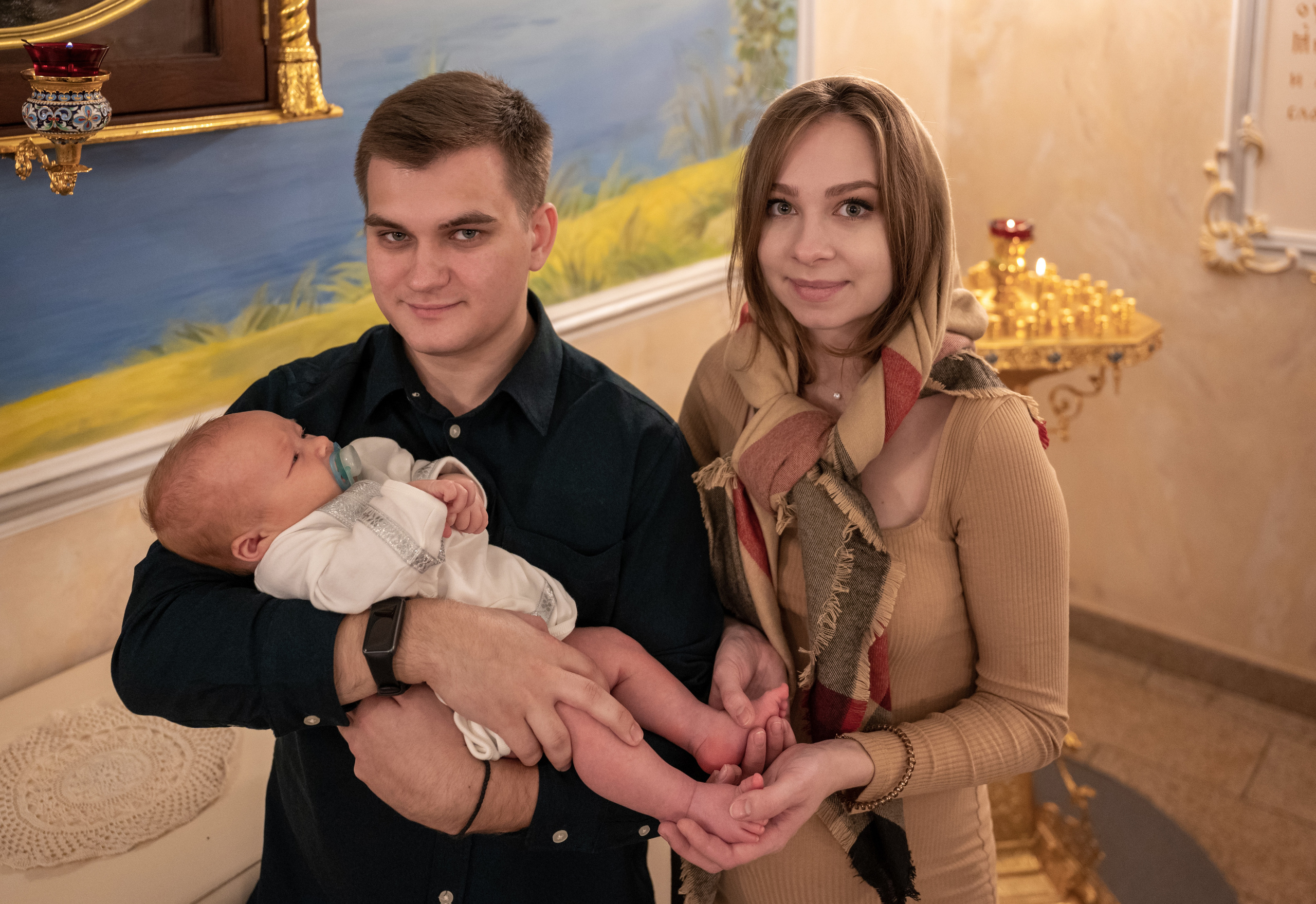 Крещение Андрея. Семейный и контент фотограф в Москве Alira