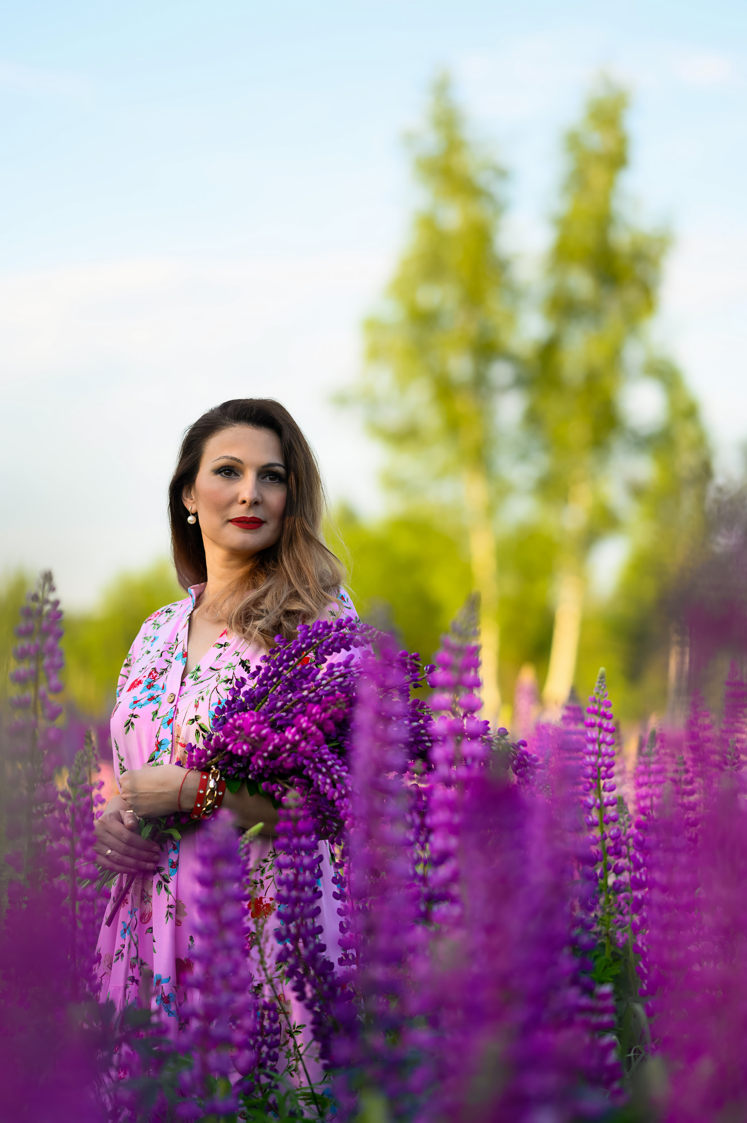 Цветение люпинов Ольга. Семейный и контент фотограф в Москве Alira