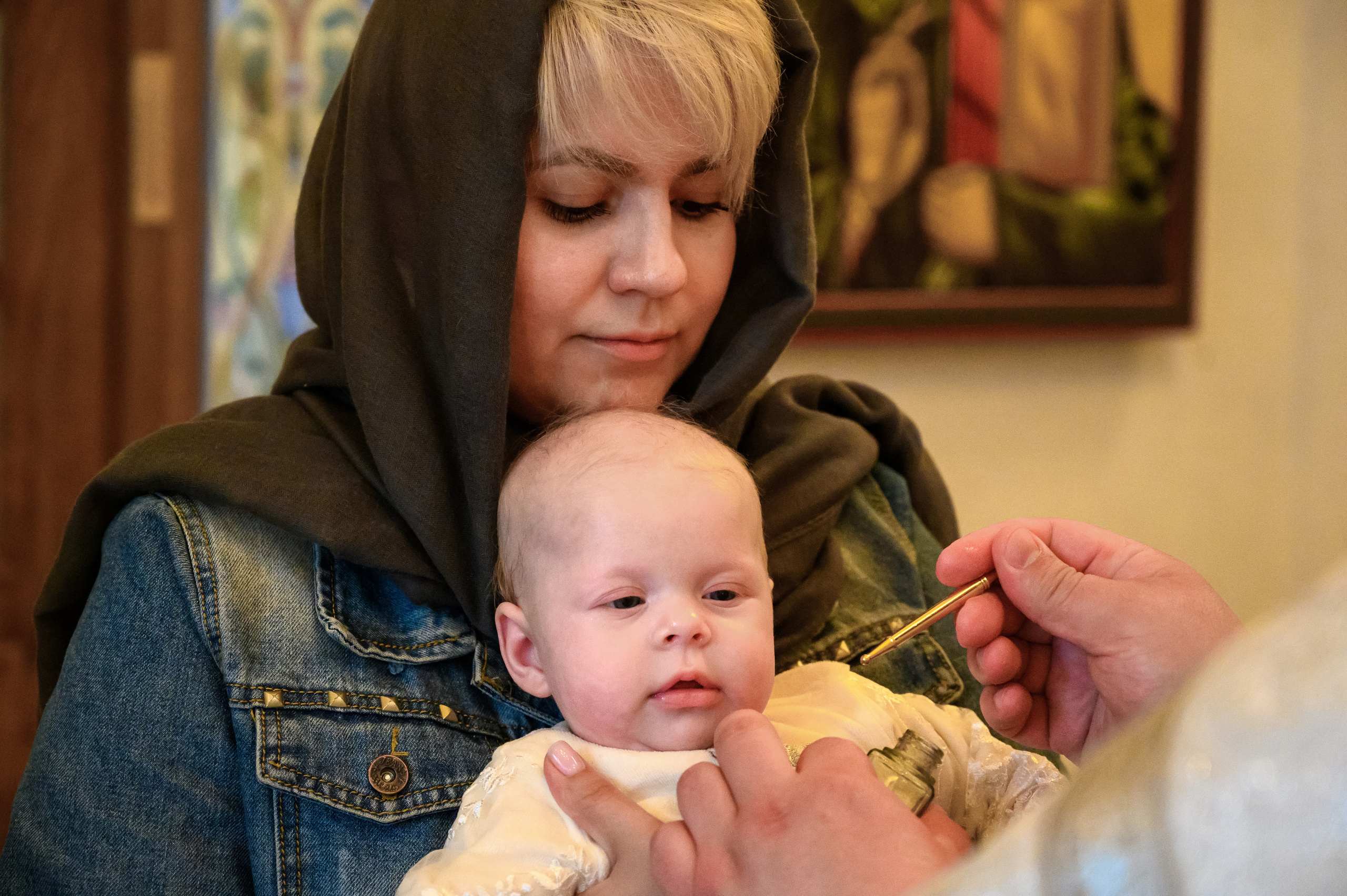 Крещение Варвары. Семейный и контент фотограф в Москве Alira