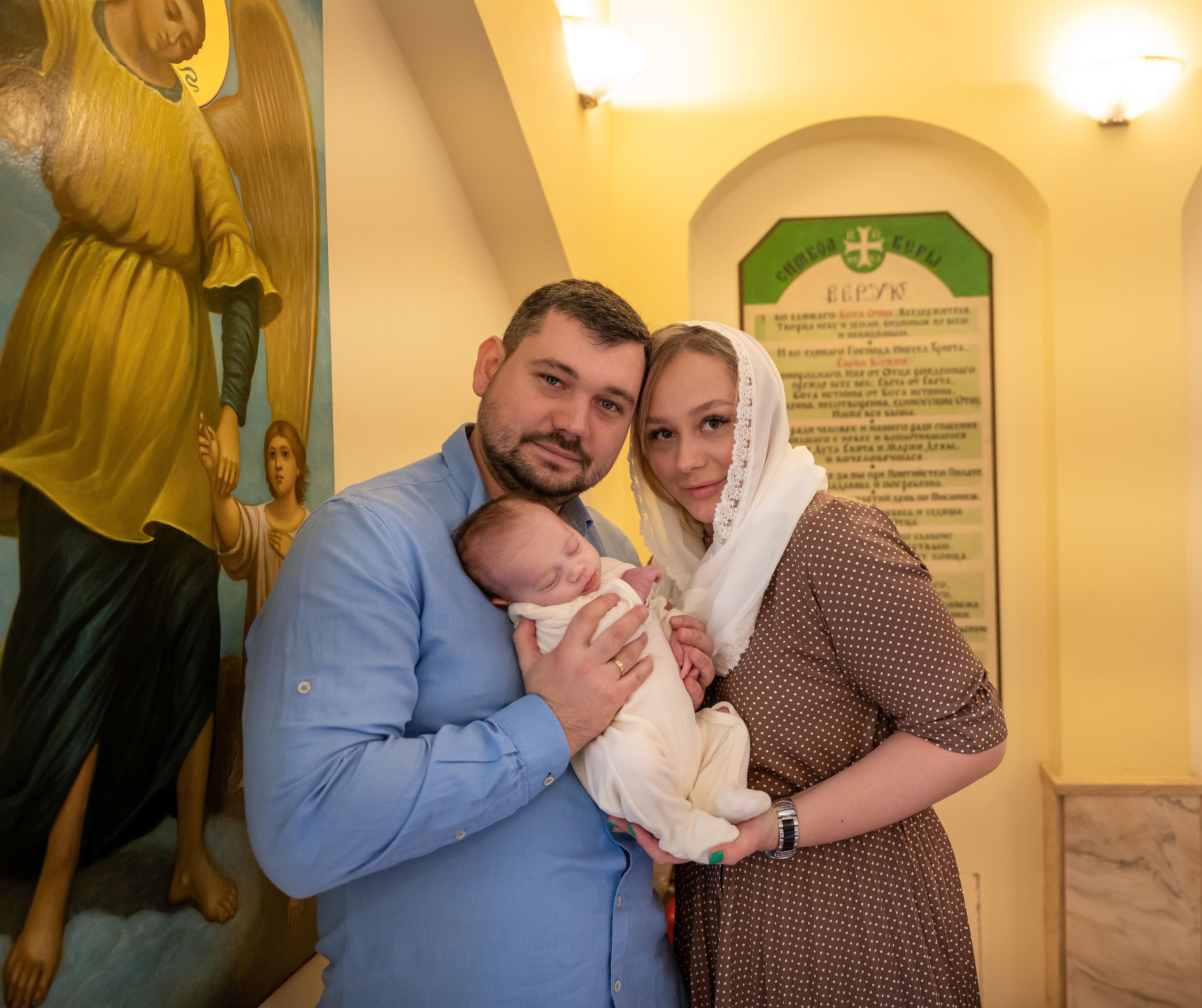 Крещение Кирилла. Семейный и контент фотограф в Москве Alira