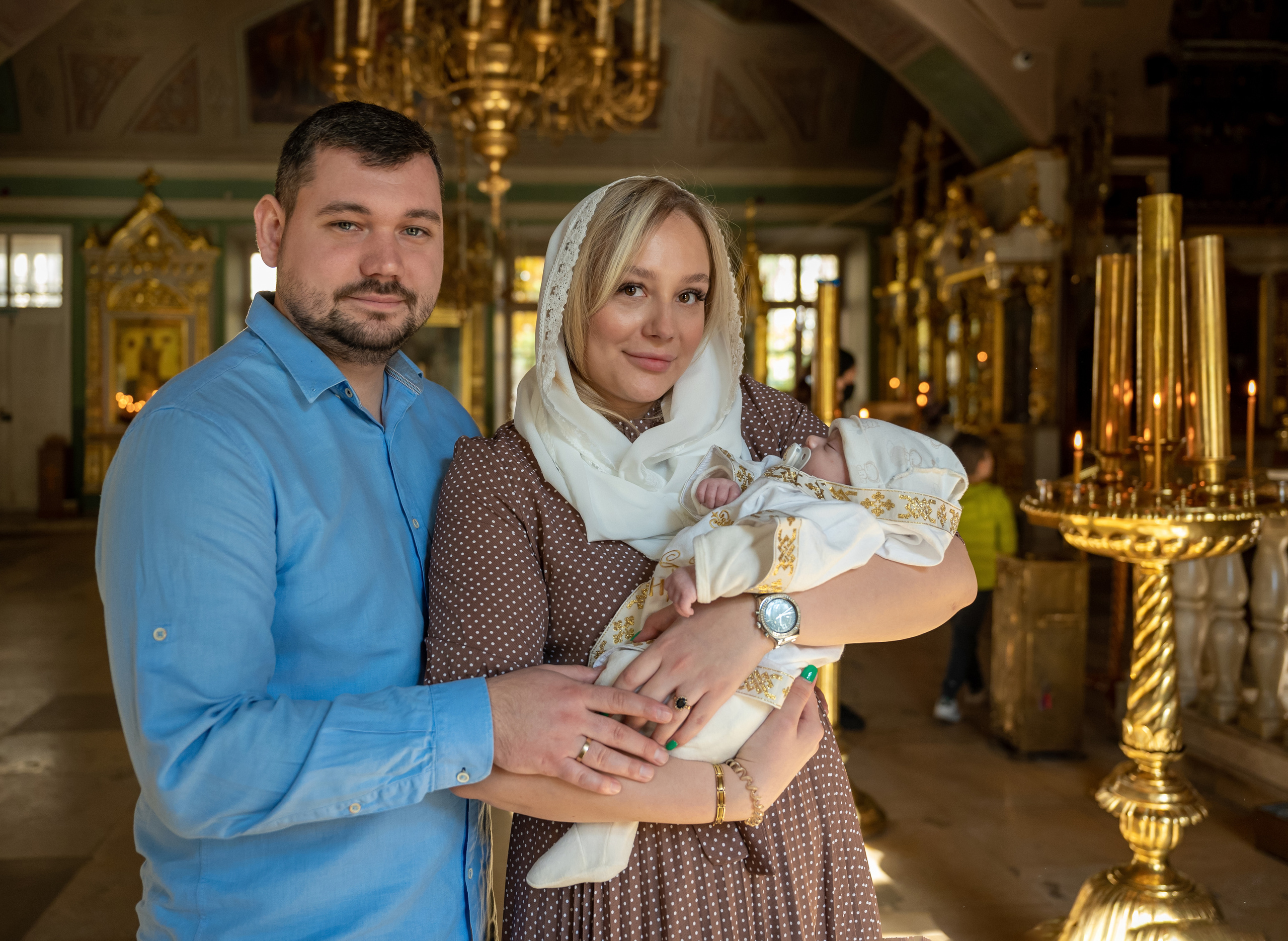 Крещение Кирилла. Семейный и контент фотограф в Москве Alira