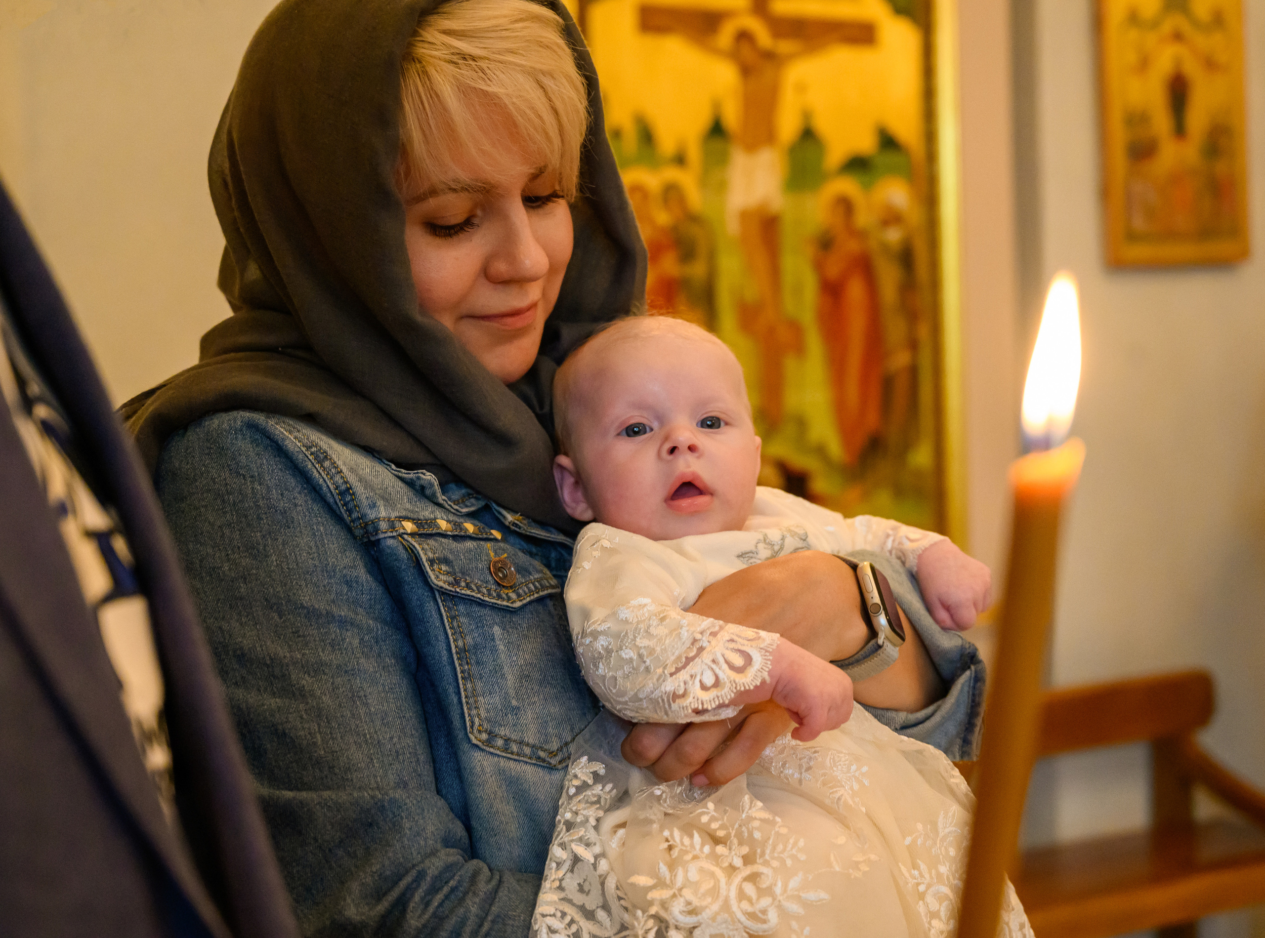Крещение Варвары. Семейный и контент фотограф в Москве Alira