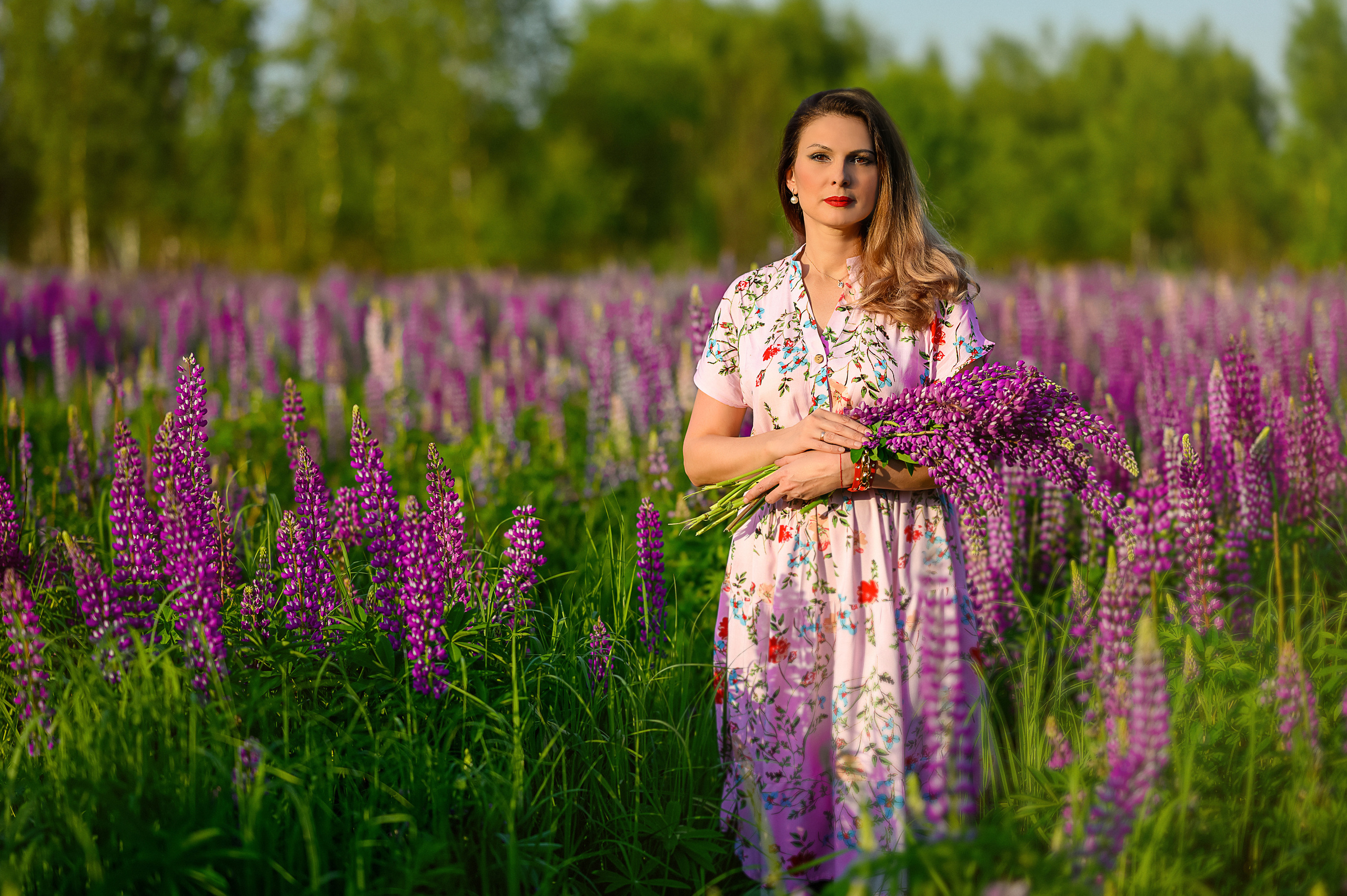Цветение люпинов Ольга. Семейный и контент фотограф в Москве Alira