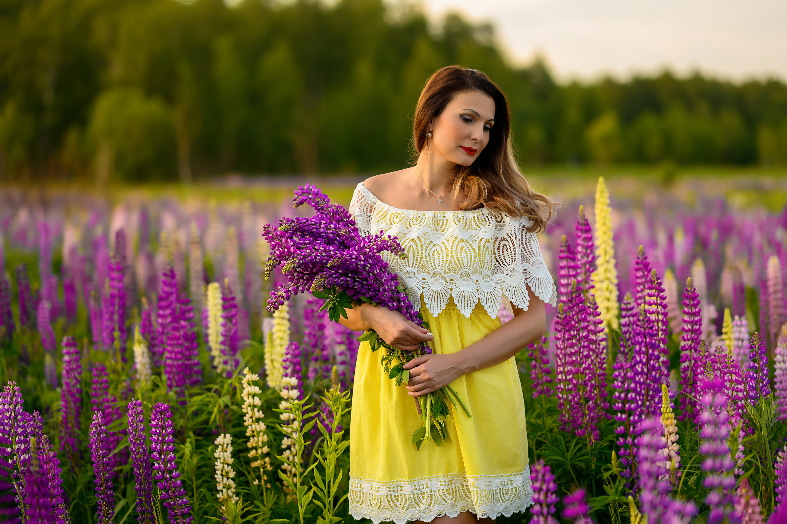 Цветение люпинов Ольга. Семейный и контент фотограф в Москве Alira