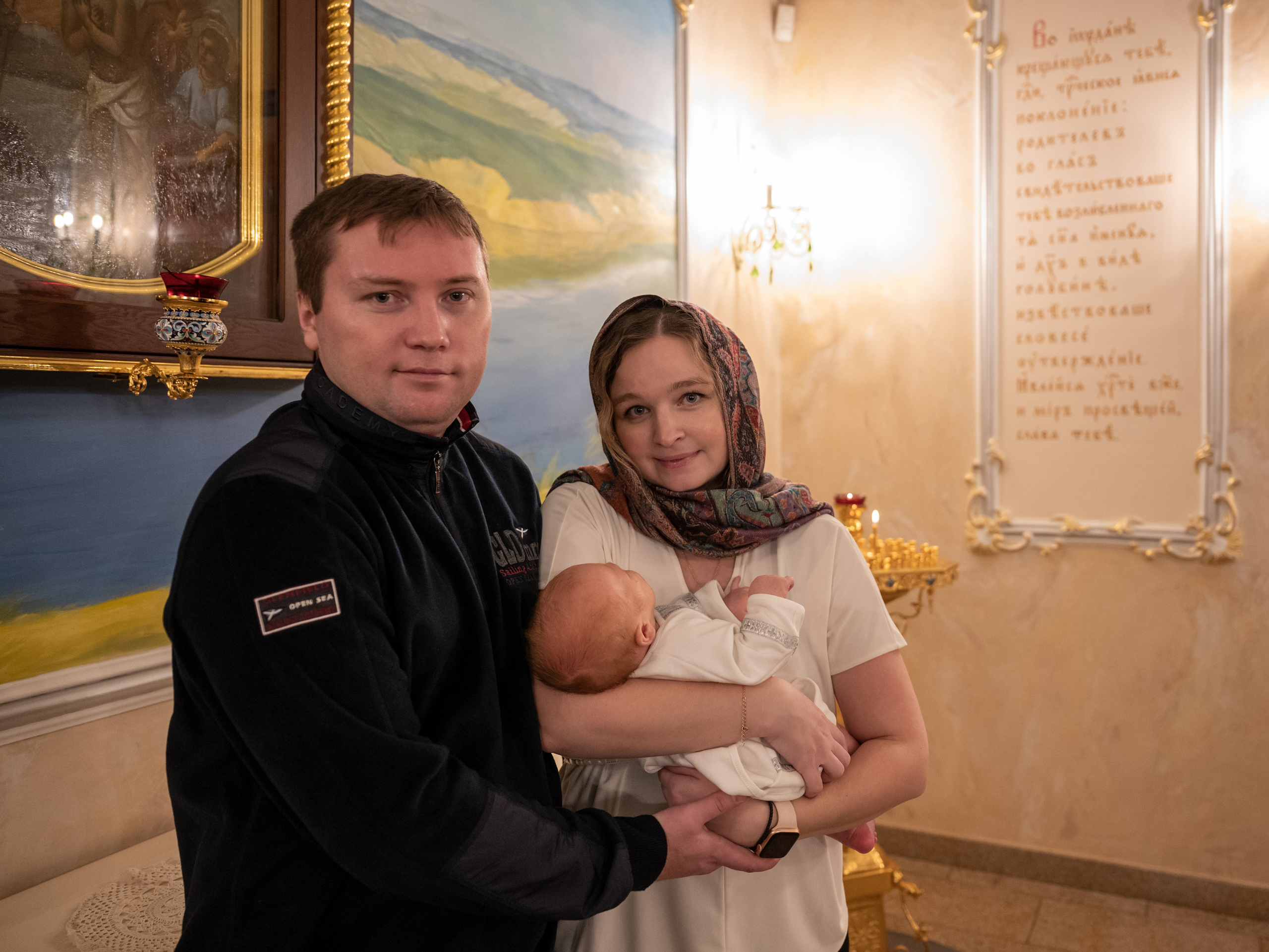 Крещение Андрея. Семейный и контент фотограф в Москве Alira