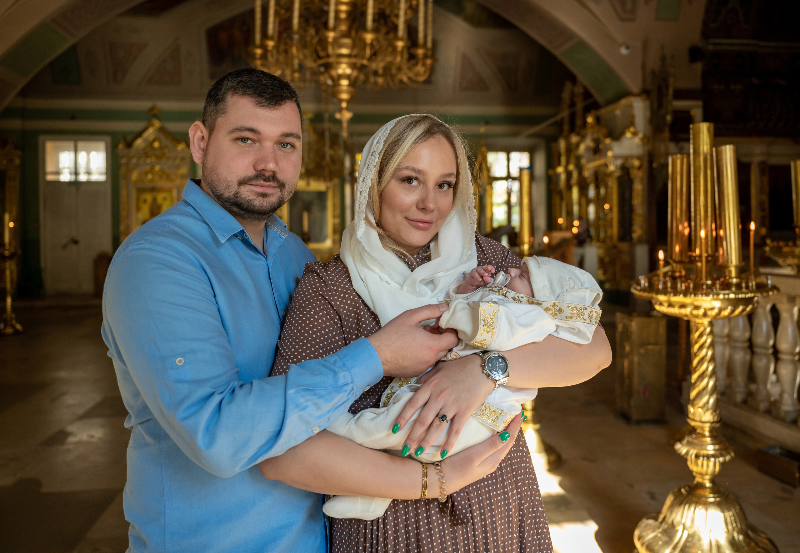 Крещение Кирилла. Семейный и контент фотограф в Москве Alira