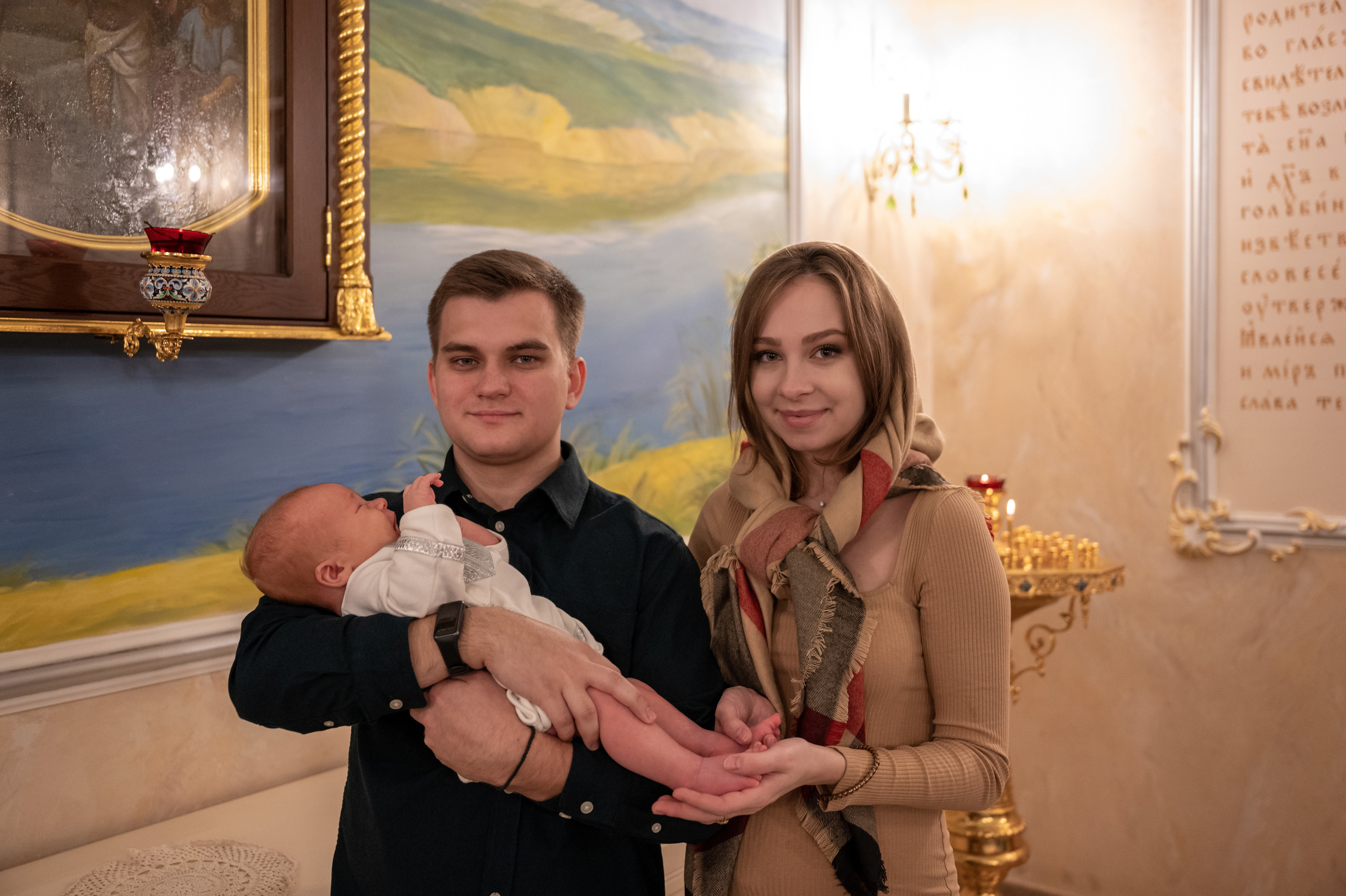 Крещение Андрея. Семейный и контент фотограф в Москве Alira