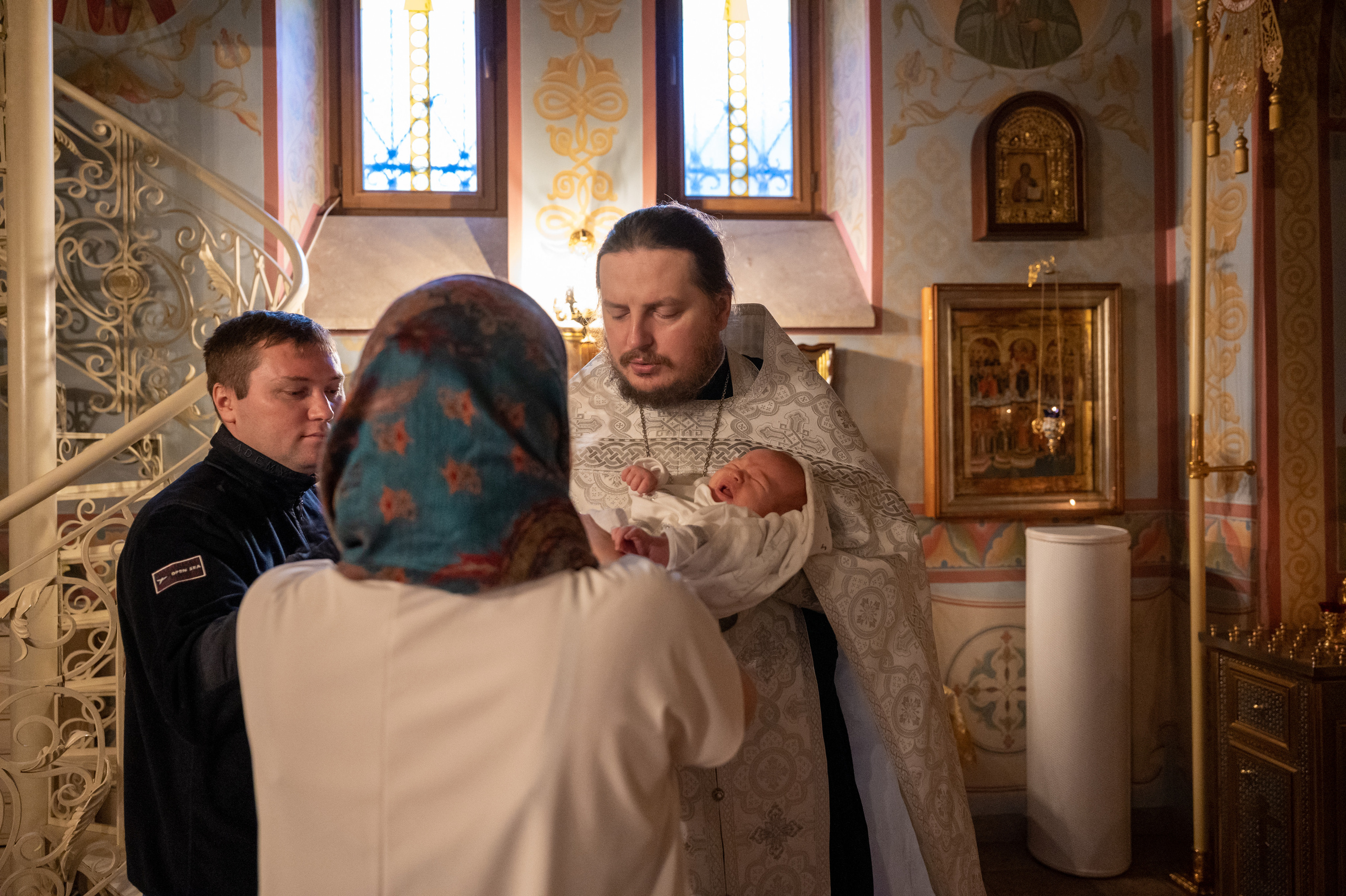 Крещение Андрея. Семейный и контент фотограф в Москве Alira