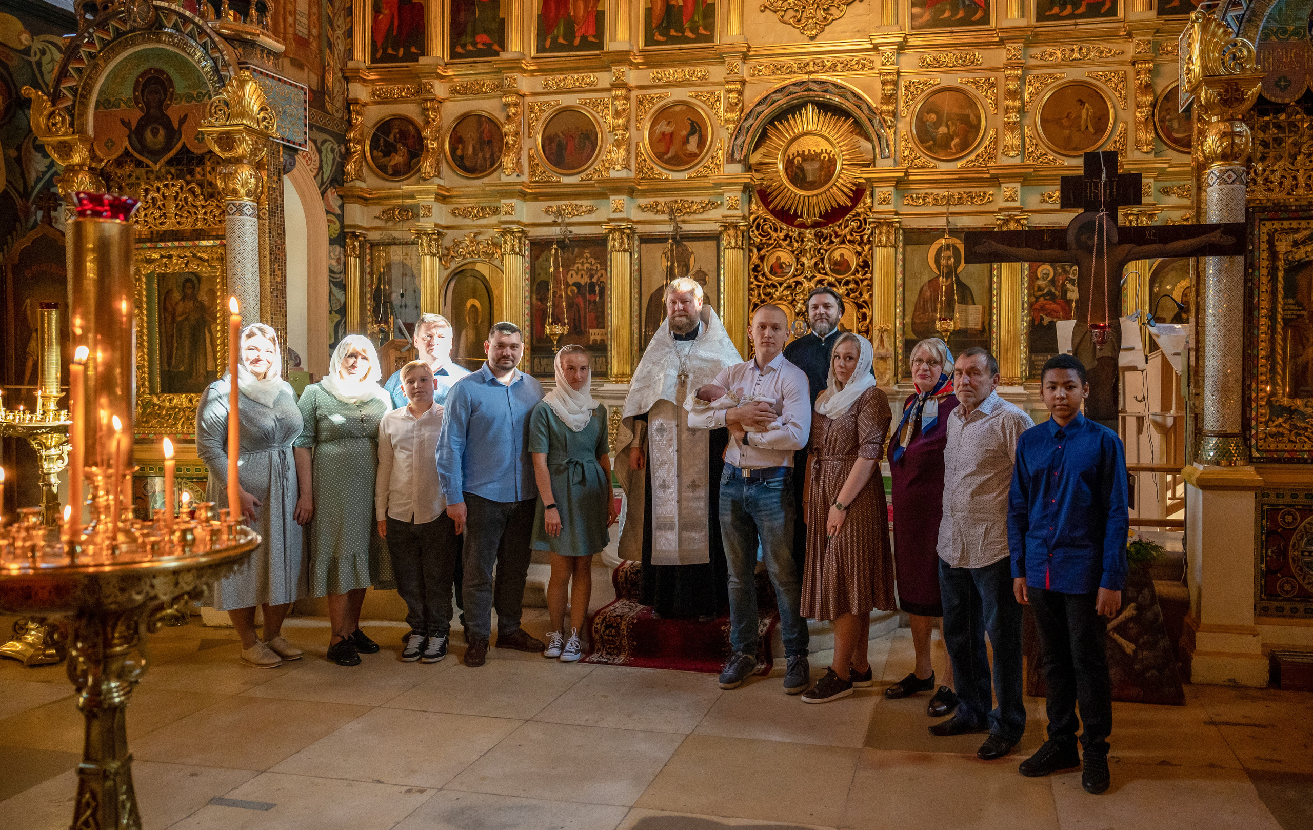 Крещение Кирилла. Семейный и контент фотограф в Москве Alira