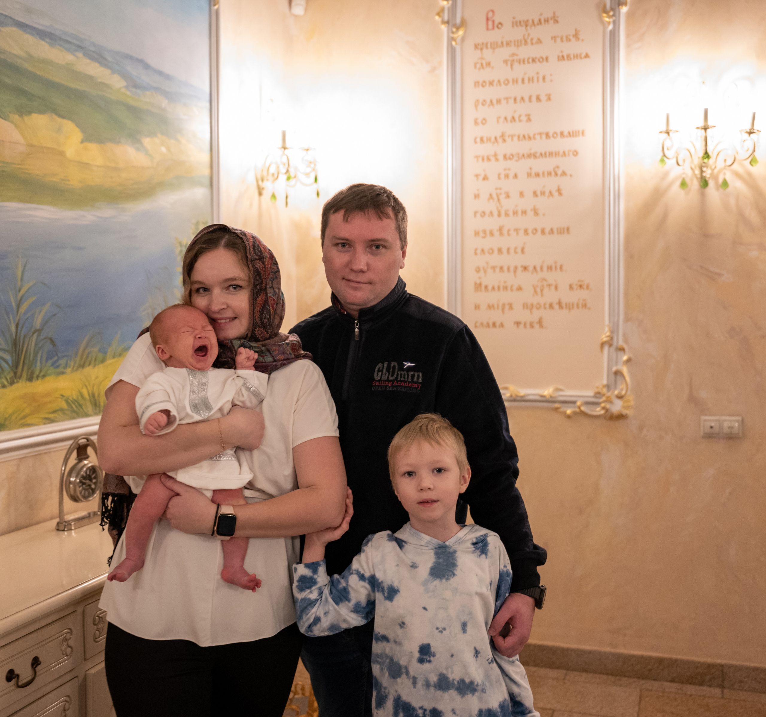 Крещение Андрея. Семейный и контент фотограф в Москве Alira