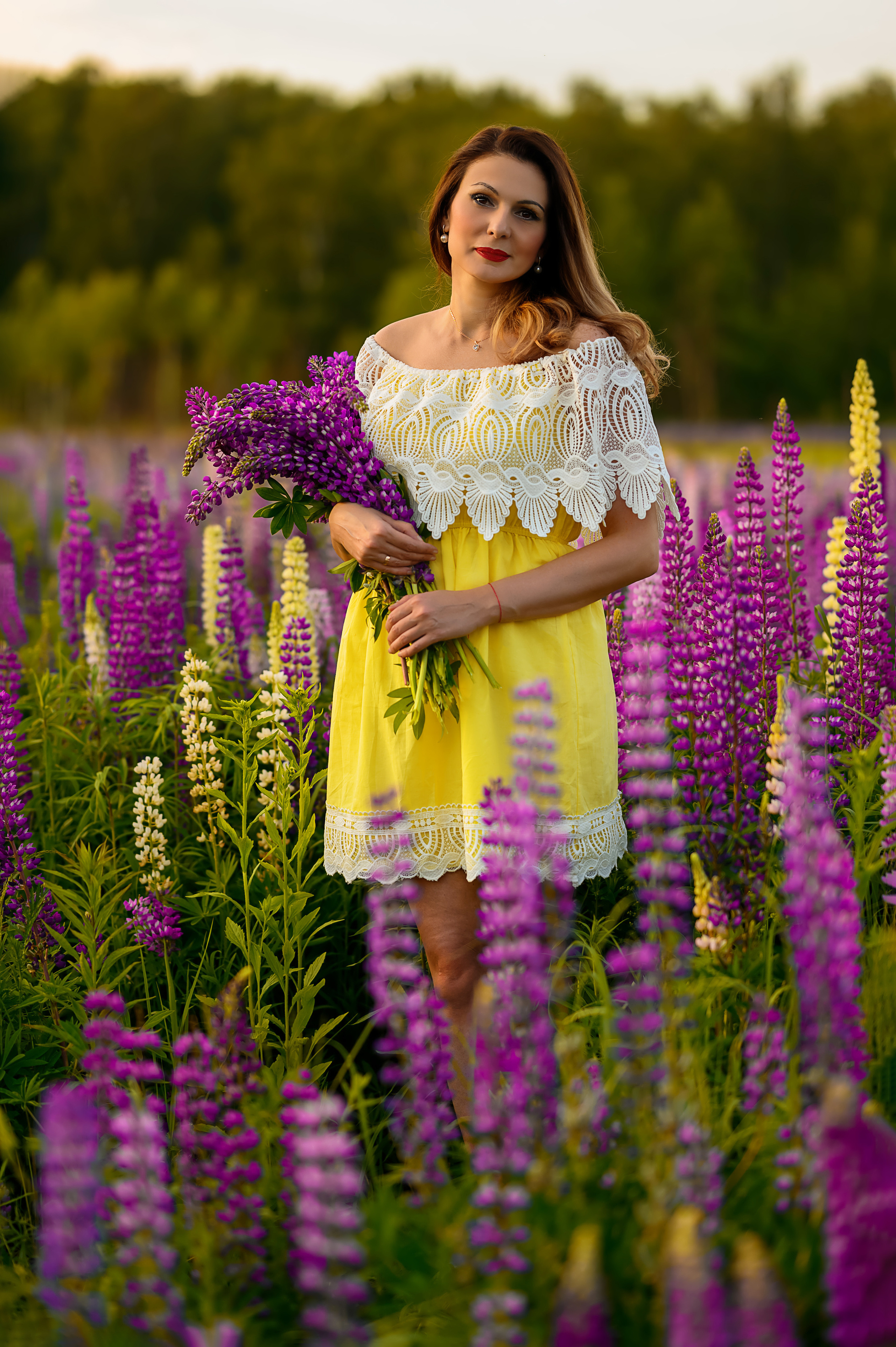 Цветение люпинов Ольга. Семейный и контент фотограф в Москве Alira