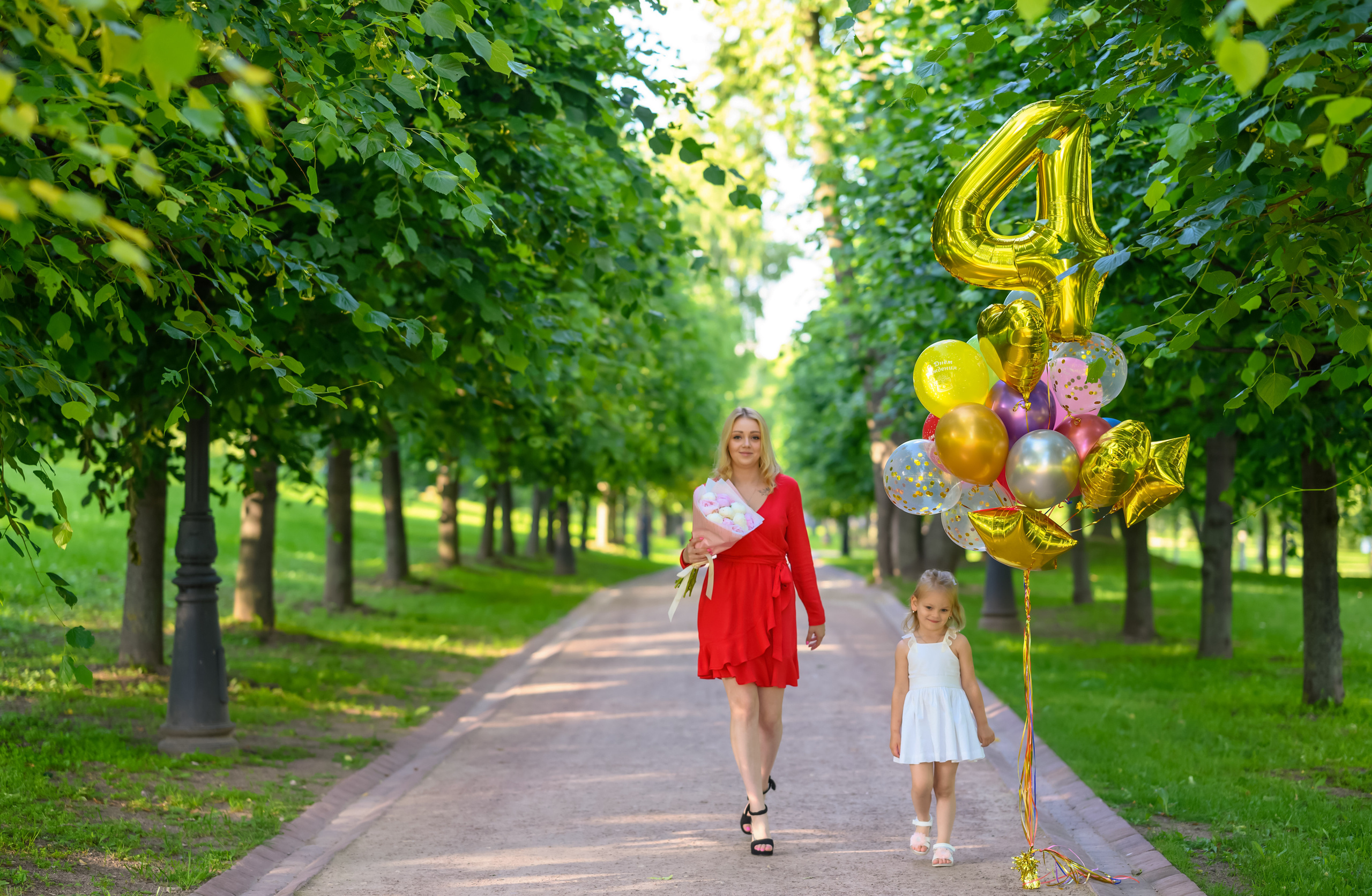 ДР Анюты 4 года. Семейный и контент фотограф в Москве Alira