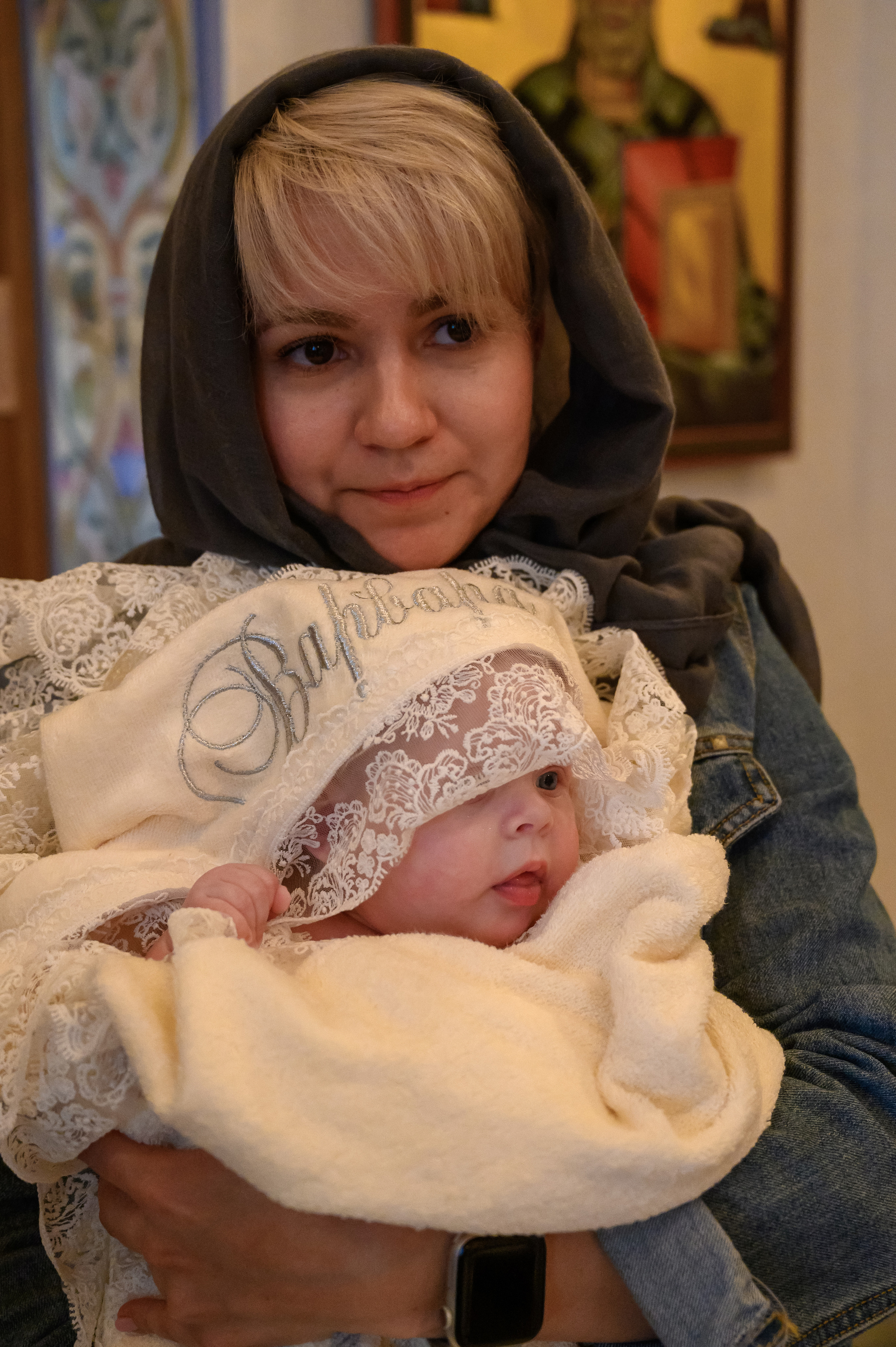 Крещение Варвары. Семейный и контент фотограф в Москве Alira