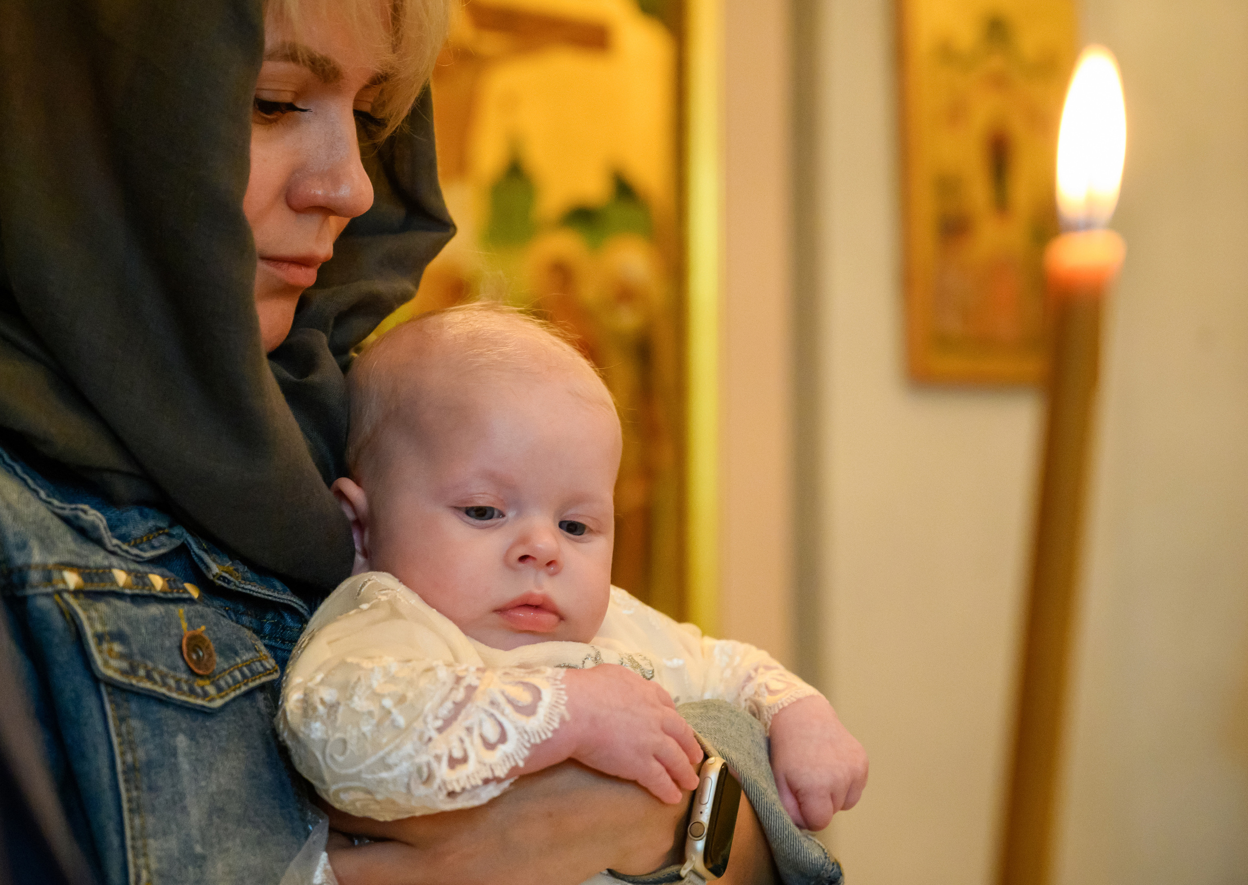 Крещение Варвары. Семейный и контент фотограф в Москве Alira