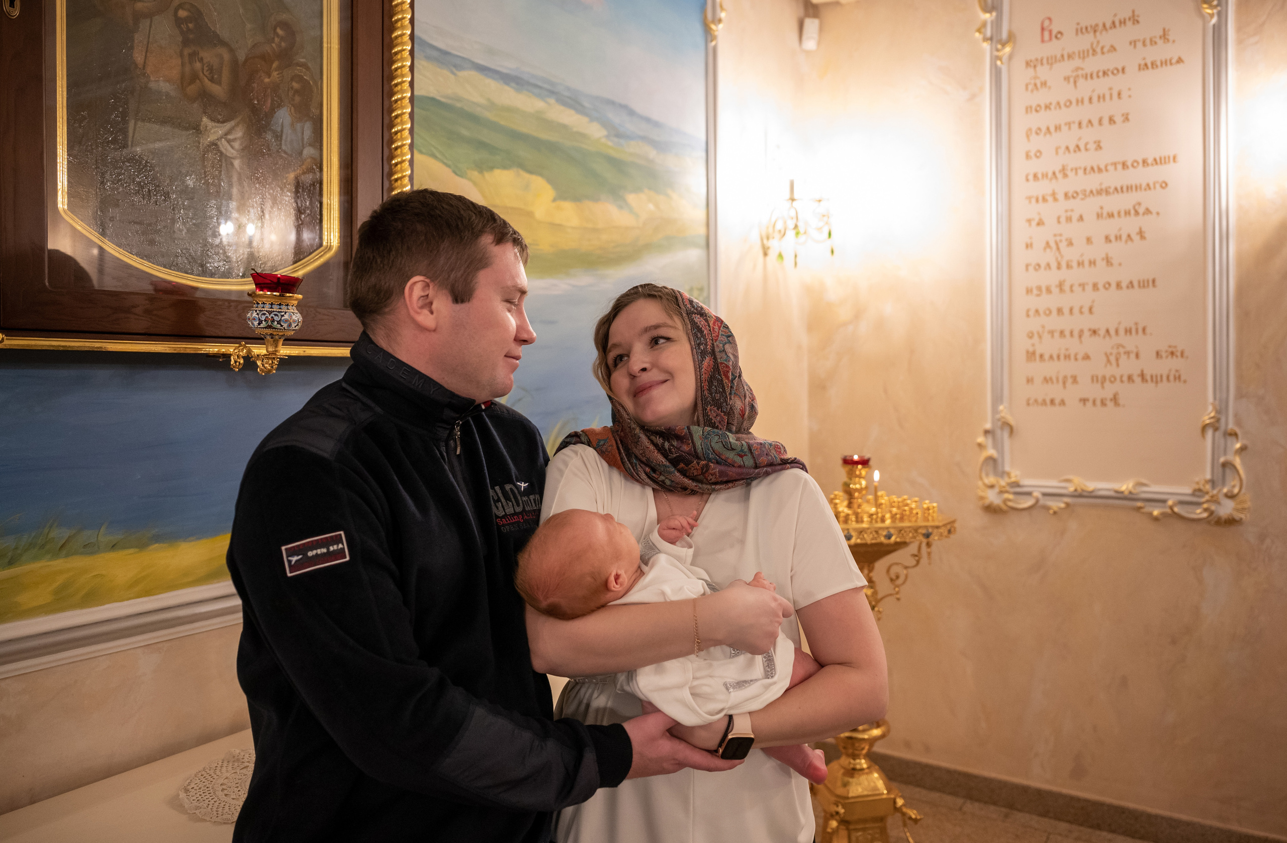 Крещение Андрея. Семейный и контент фотограф в Москве Alira