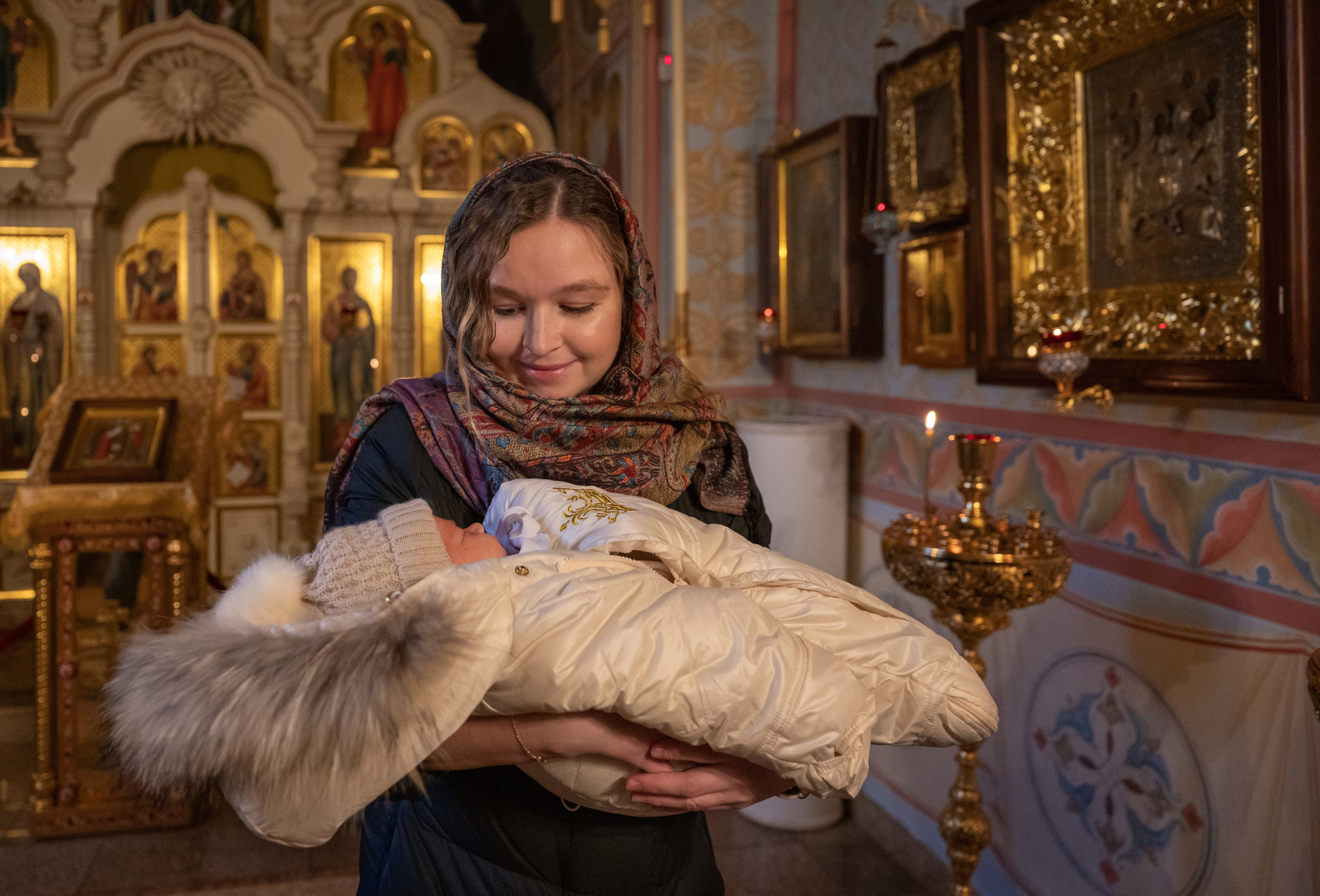 Крещение Андрея. Семейный и контент фотограф в Москве Alira