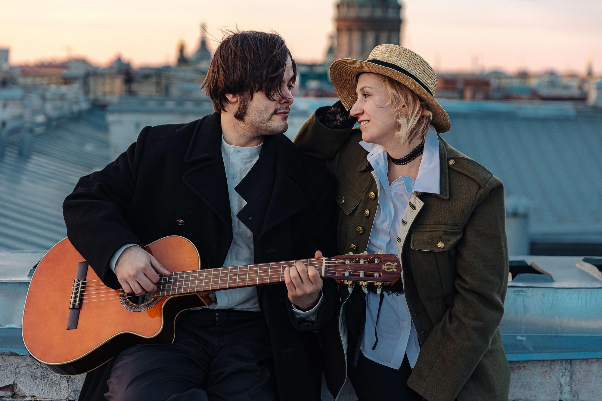 Фотосессия лав стори Вани и Рины в СПб