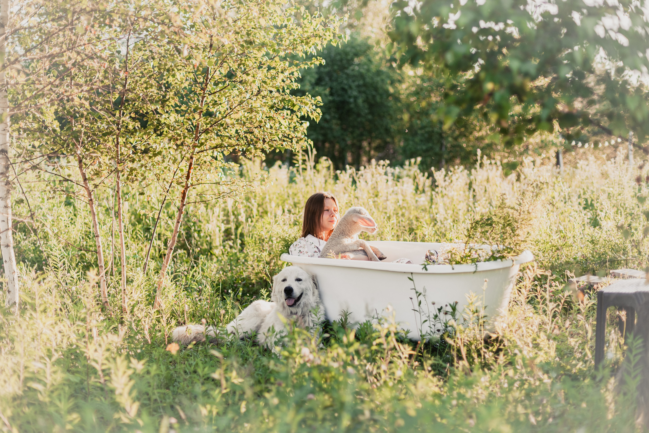 Ванна в поле. Фотограф-анималист Татьяна Степанова