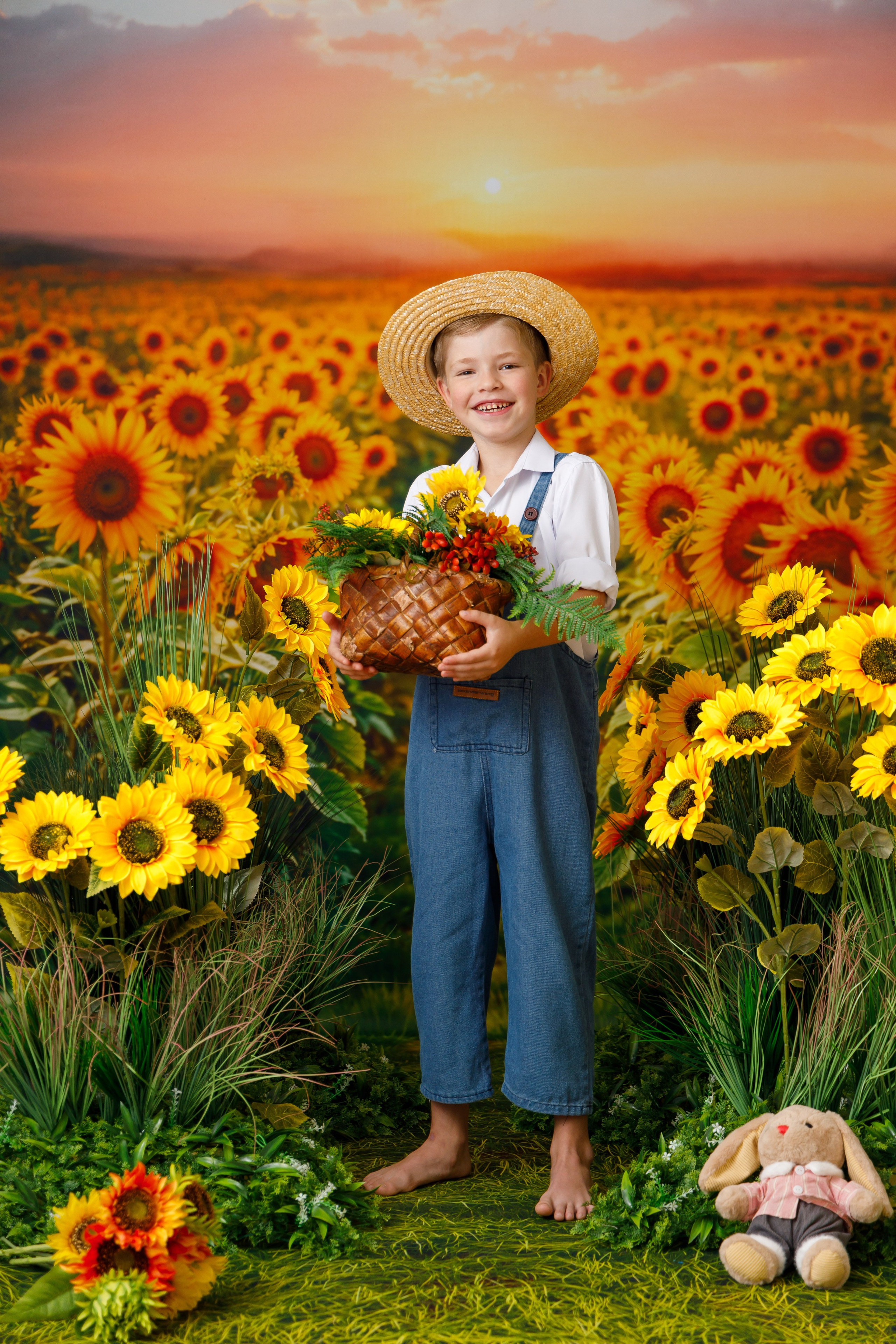 Подсолнухи. Детская фотостудия Москва