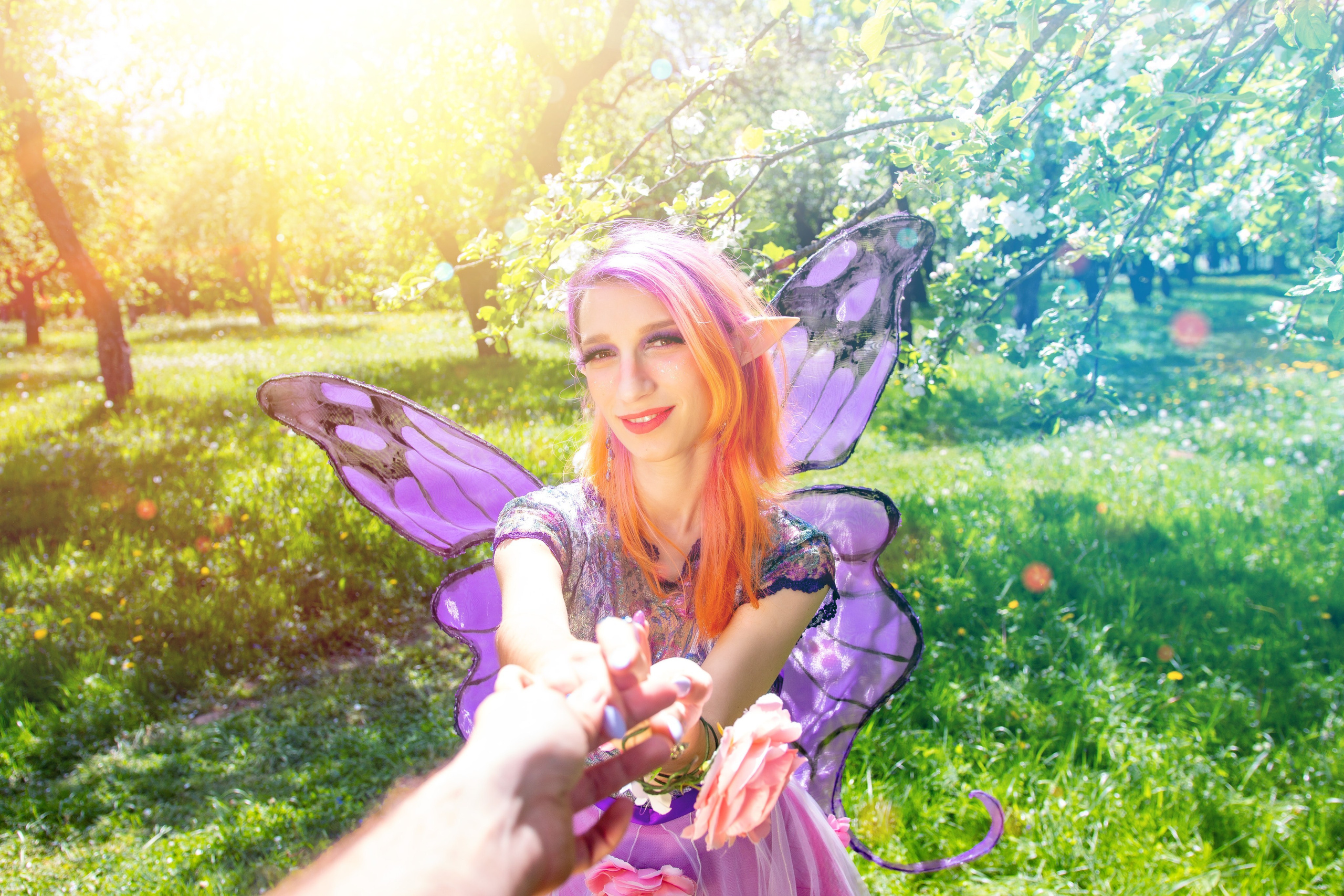 Фотосессия фей в Лошицком парке