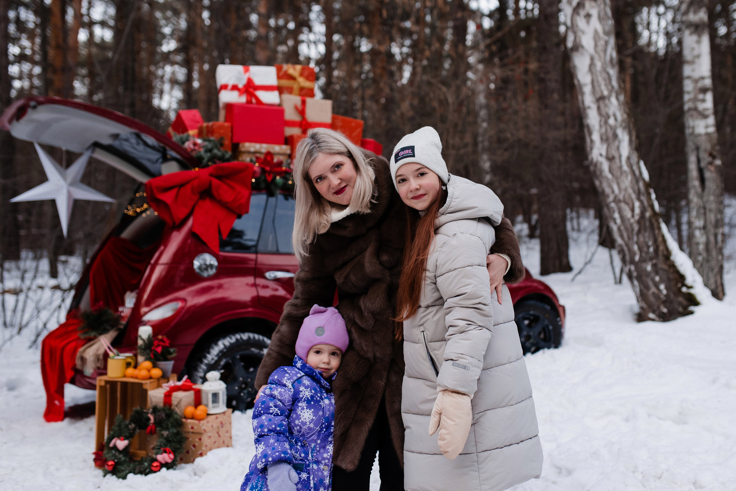 Рождественский фотодень Татьяна&Дарья&Аня. Фотограф в Новосибирске Анастасия Курто