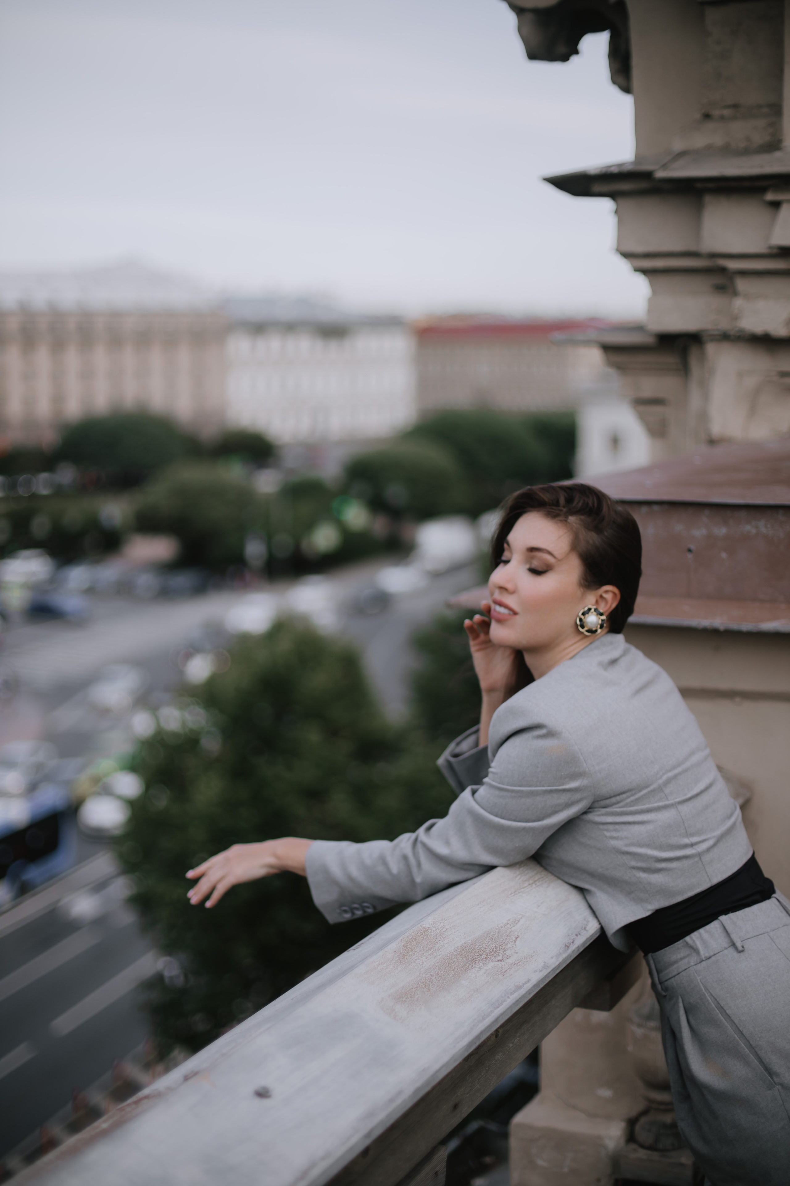 Вероника (съемка на крыше). Фотограф в Москве и Санкт-Петербурге Дарина