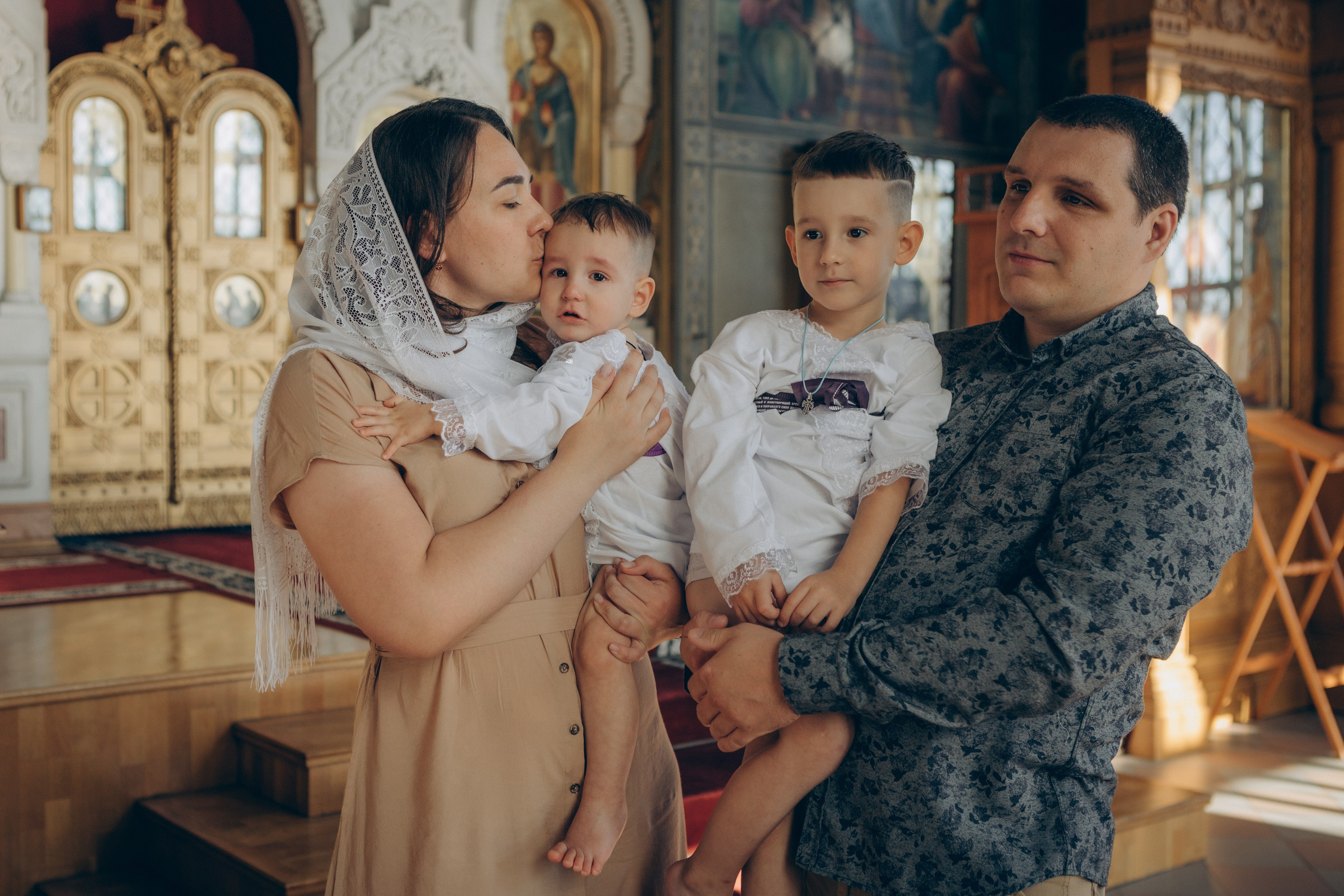 Крещение Николая и Даниила. Семейный фотограф и фотограф на роды в Ростове-на-Дону Мухина Виктория