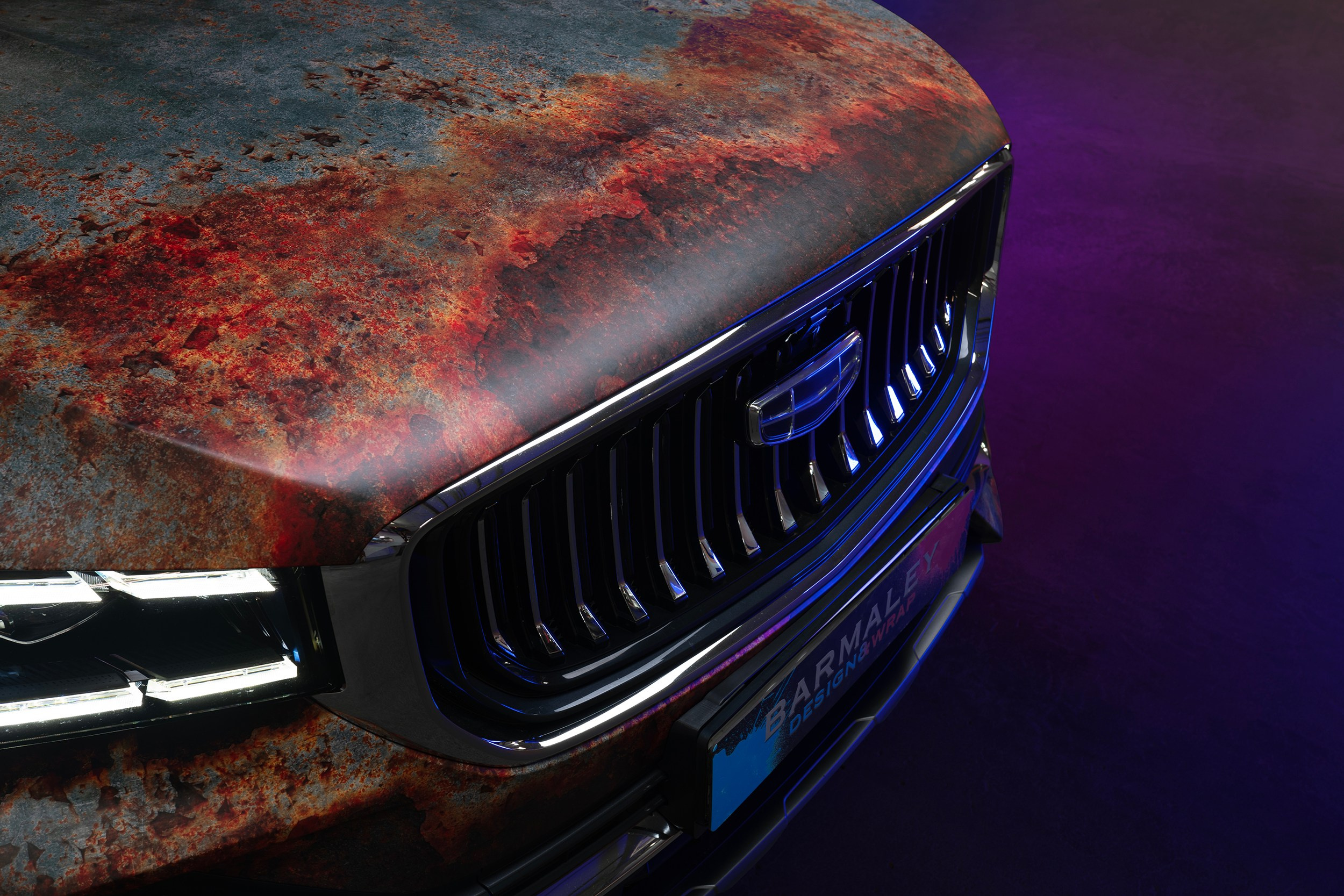 Винилография на Geely Monjaro. Студия дизайна и оклейки авто Barmaley Design