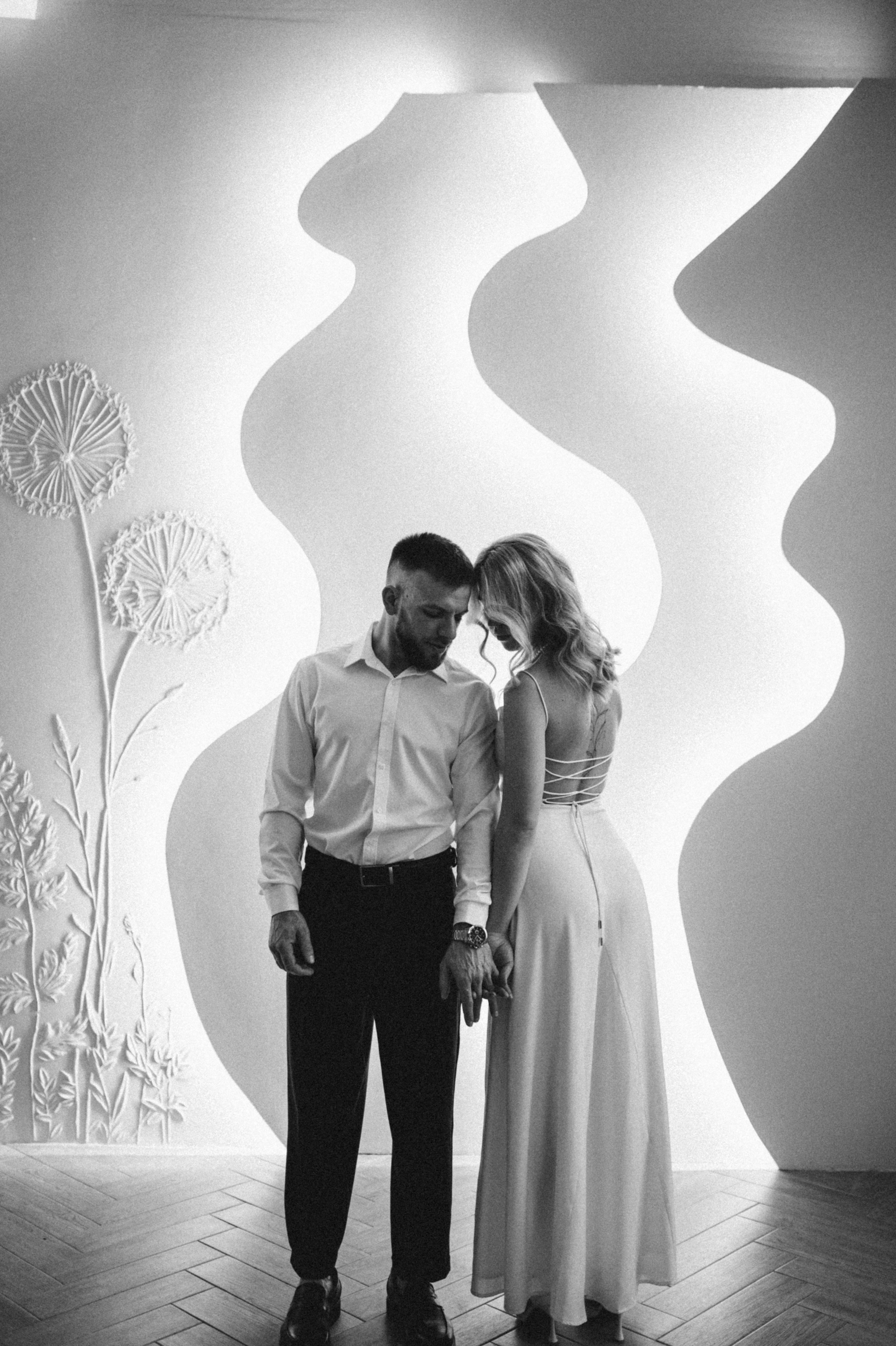 Коля и Алёна в студии. Семейный и свадебный lifestyle-фотограф в Москве Мария Петрова