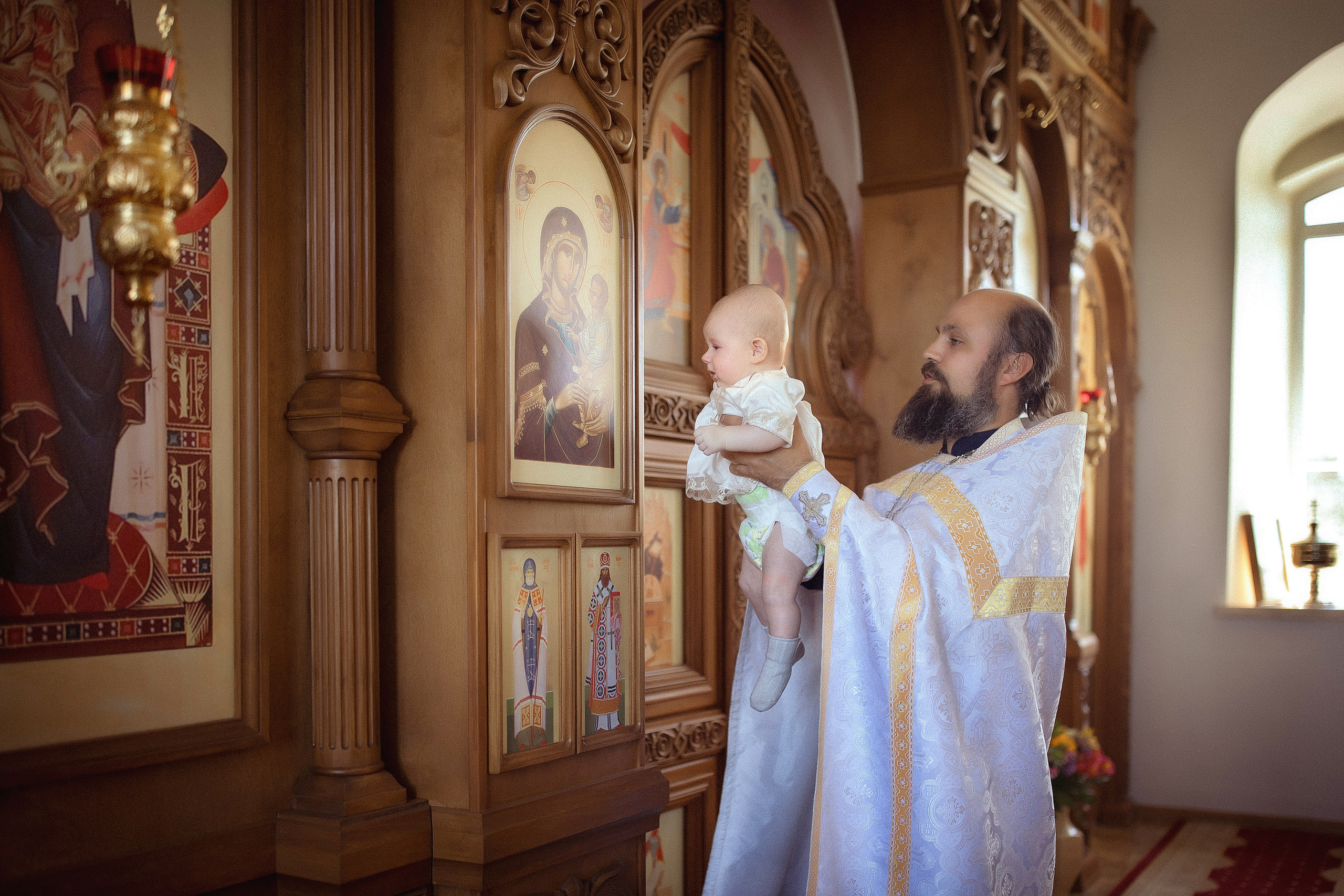 Крещение Варвары Церковь Богоявления Господня. Фотограф на крещение и венчание