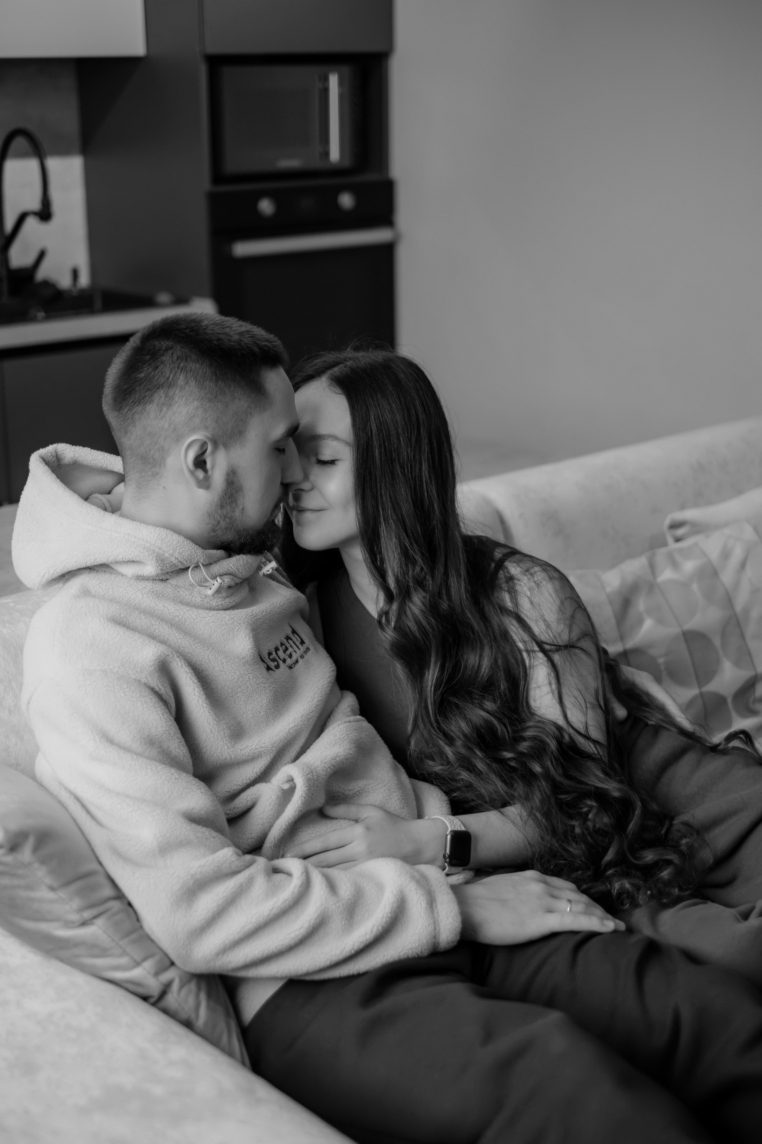 Катя, Саша и Еся | домашняя съемка. Фотограф в Новосибирске Диана Ильиных