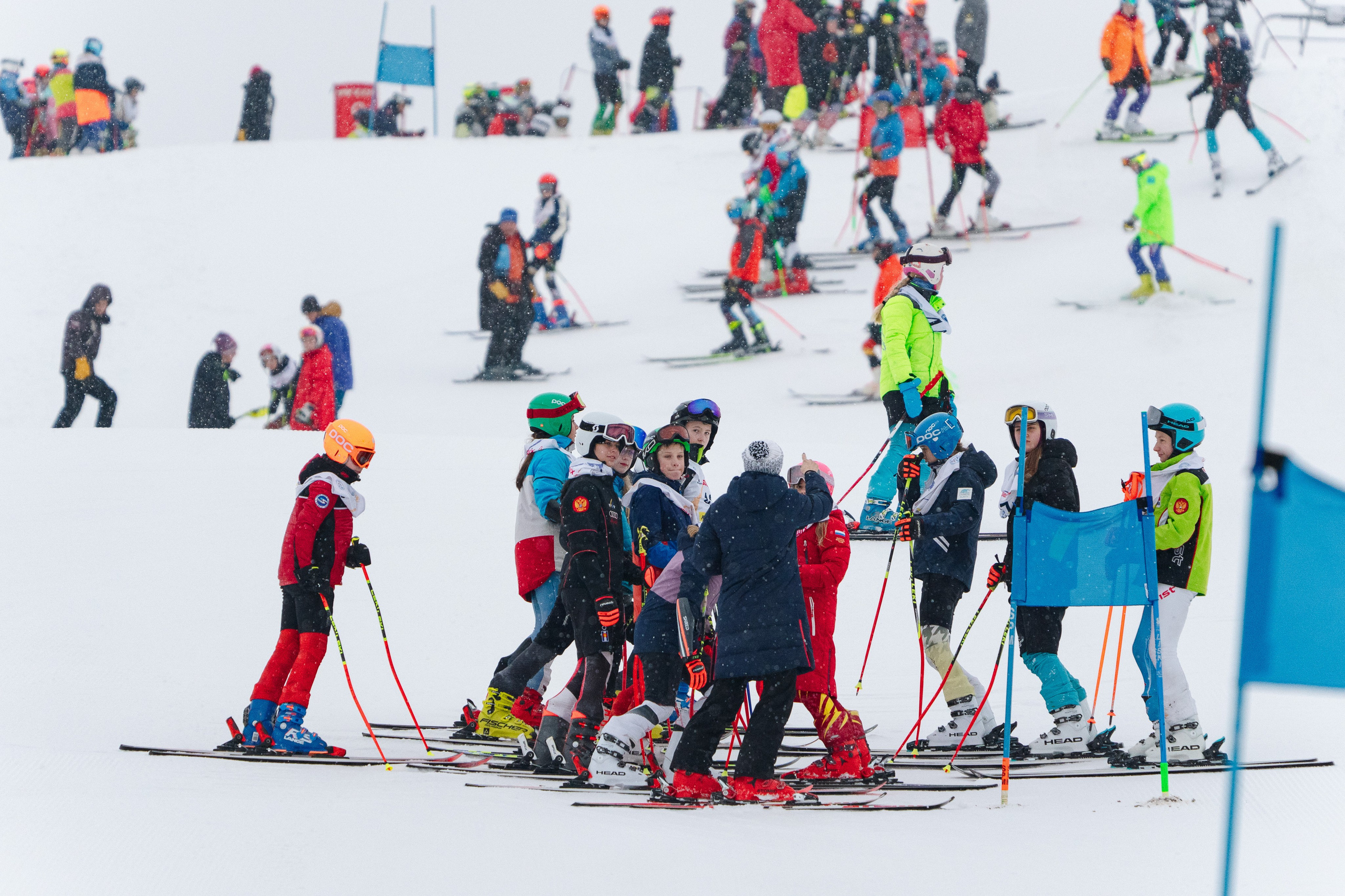 Горные лыжи. Первенство Центрального Федерального Округа. GS U14 Шуколово. Фотограф Студитский Евгений